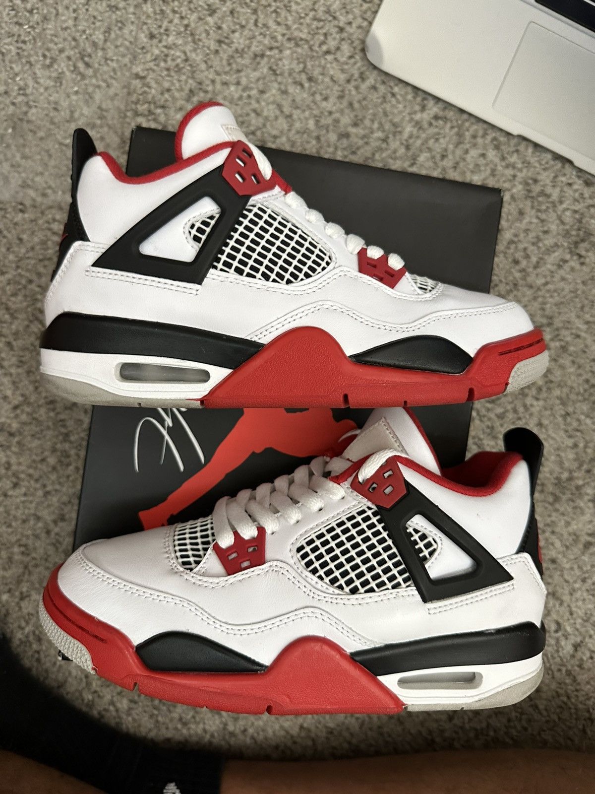 Jordan Brand Air jordan 4 fire red - size 4.5 Size US 5 / EU 37 - 2 Thumbnail