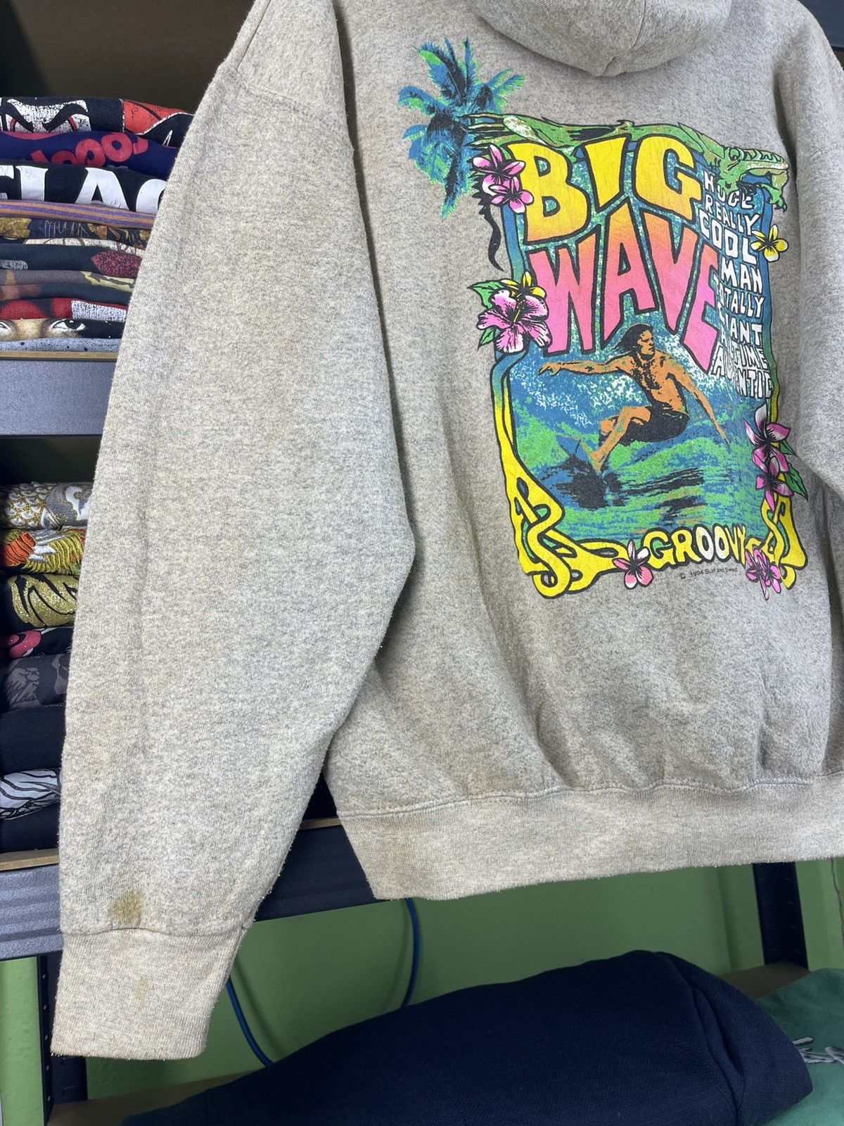 Sun Surf Vintage 94's Surf and Sweat Big Wave Hoodie Size US L / EU 52-54 / 3 - 14 Thumbnail