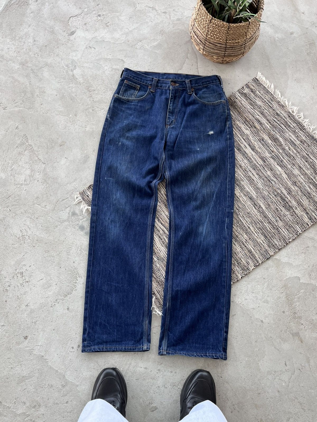 Carhartt 90s Vintage Carhartt Denim Distressed sk8 Regular Jeans Size US 34 / EU 50 - 2 Thumbnail