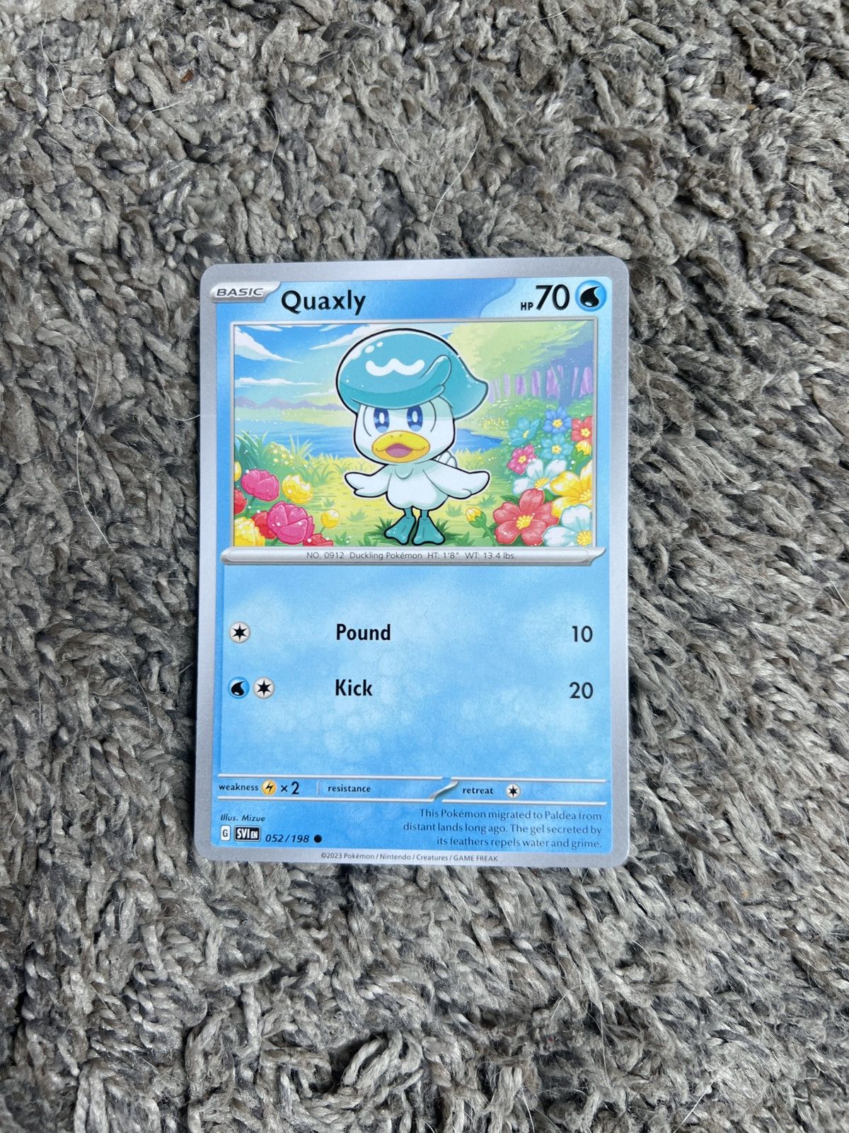Hypebeast × Nintendo × Pokemon 2023 Pokémon Quaxly Basic Card Size ONE SIZE - 1 Thumbnail