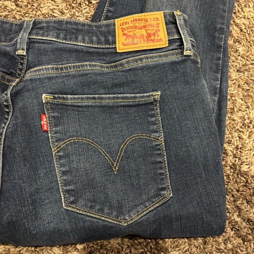 Levi's Levi's Women's Mid Rise Skinny Jeans Size 38" / US 16 / IT 52 - 2 Thumbnail