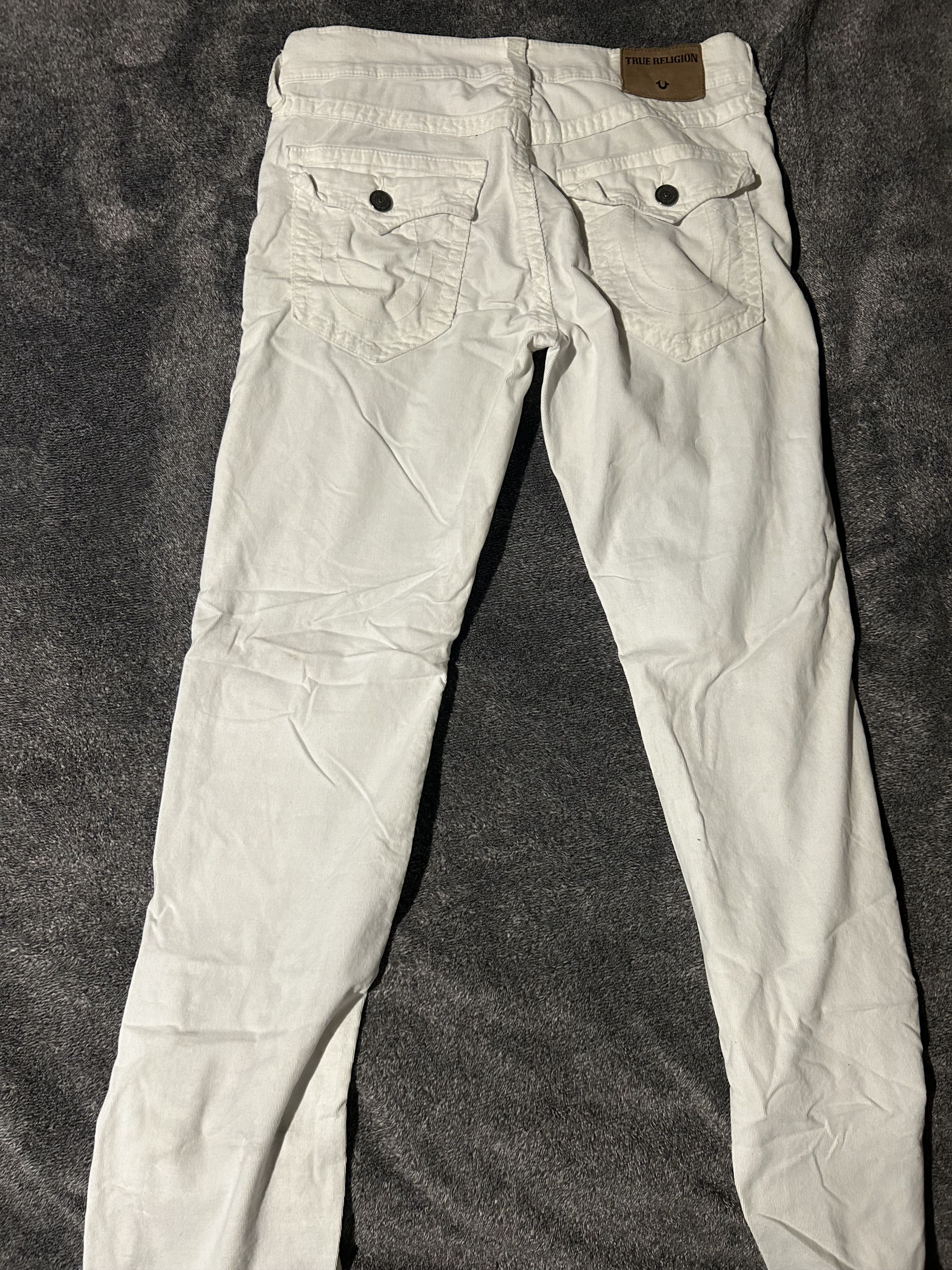 True Religion White Curduroy True Religion Jeans Size US 32 / EU 48 - 2 Thumbnail