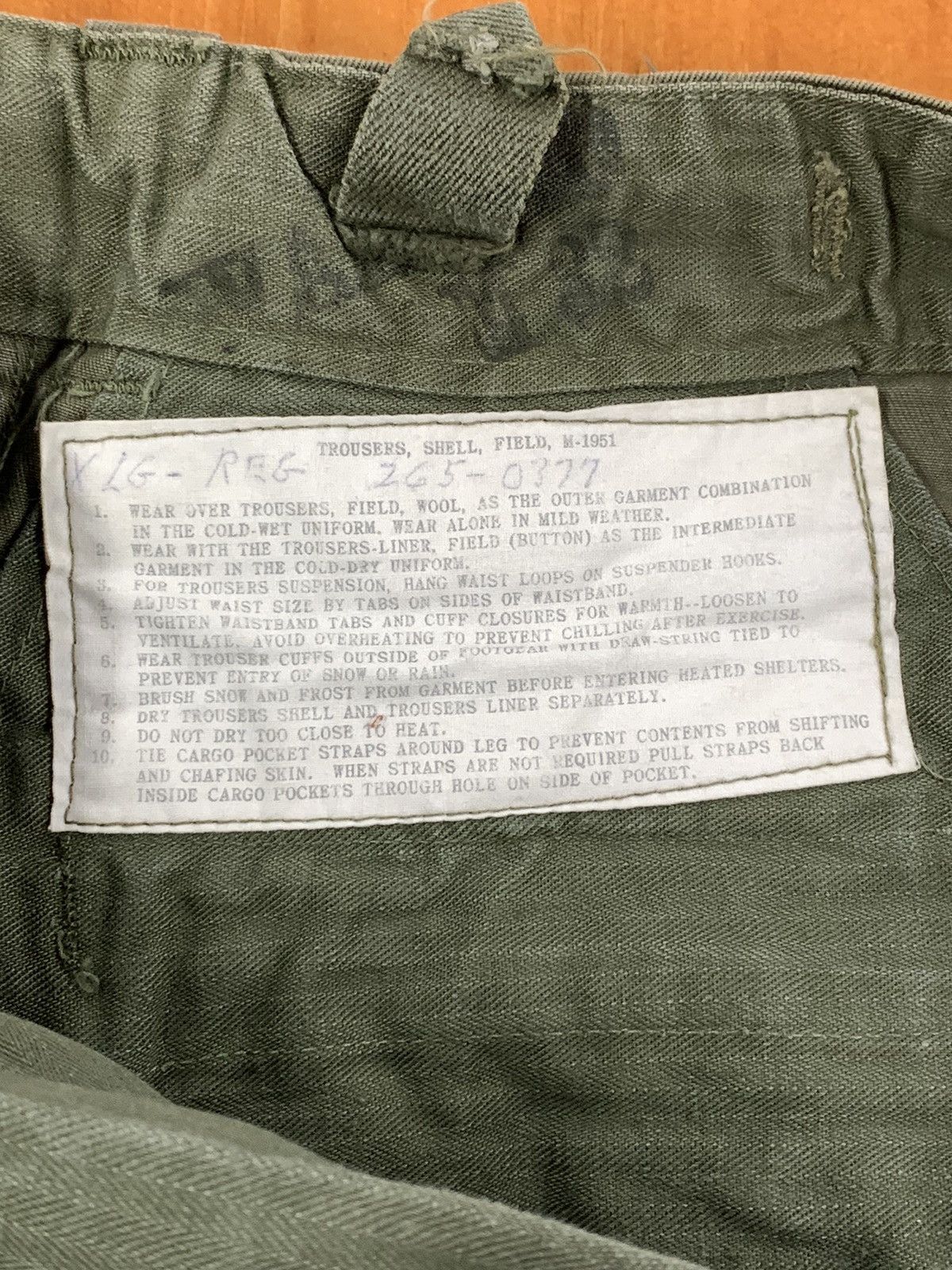 Vintage Vintage Military M1951 Shell Pants 44 Grailed