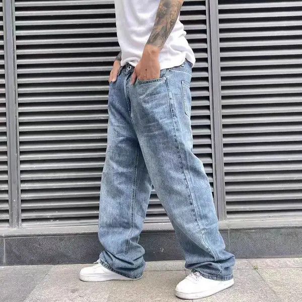 Japanese Brand VIBE Street hip hop washed vintage jeans Size US 33 - 3 Thumbnail