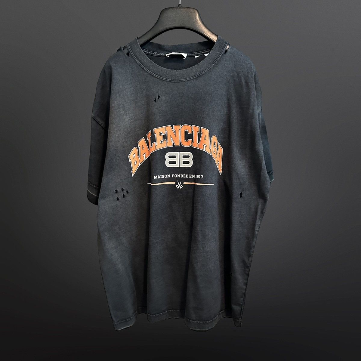 Balenciaga Balenciaga Be Kind Vintage Distressed T-Shirt