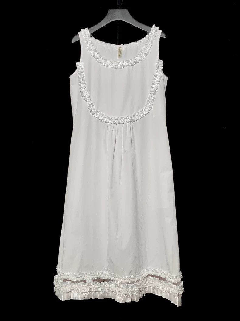Comme des Garcons Comme Des Garcons White pure cotton lace pleated dress 2506 Size S / US 4 / IT 40 - 1 Thumbnail