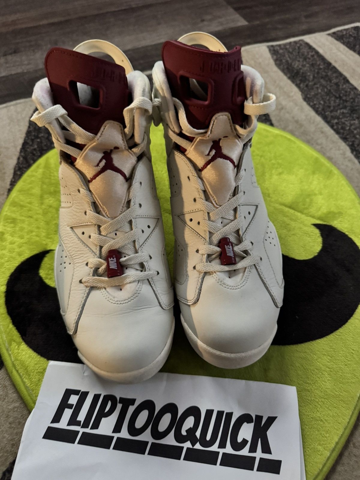Jordan Brand Air Jordan Retro VI Maroon Size US 10 / EU 43 - 2 Thumbnail