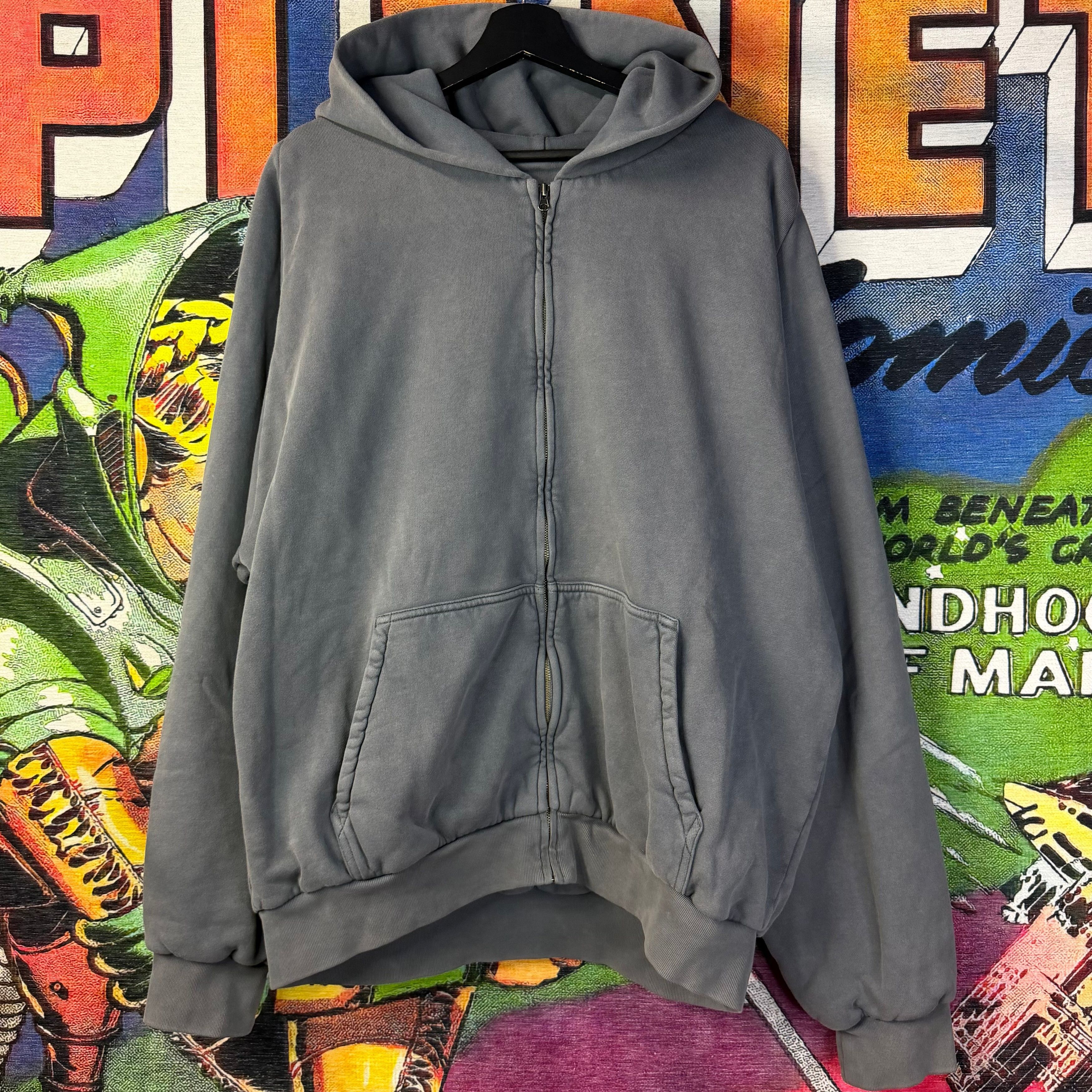 Gap Yeezy gap logo hoodie dark grey Size large | Grailed