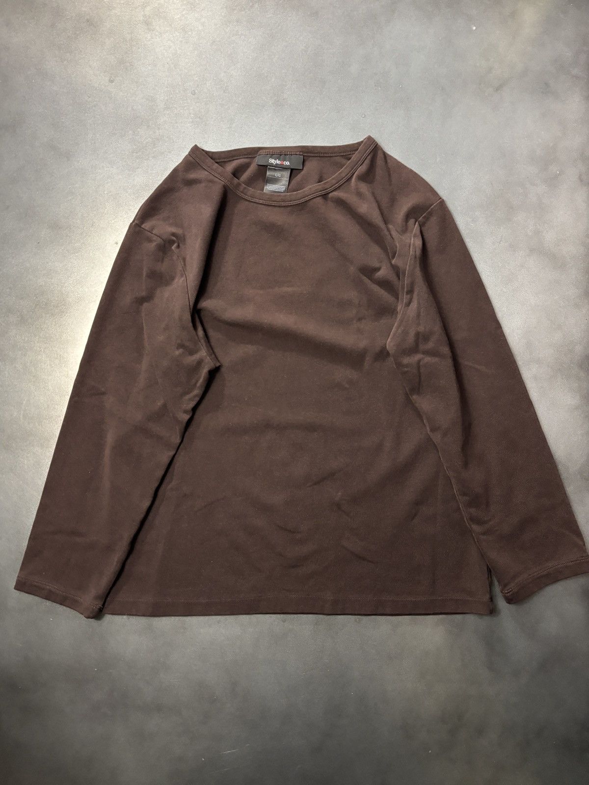 Style & Co × Vintage 2000s Vintage Longsleeve Shirt Stretch Womens Size L / US 10 / IT 46 - 1 Thumbnail