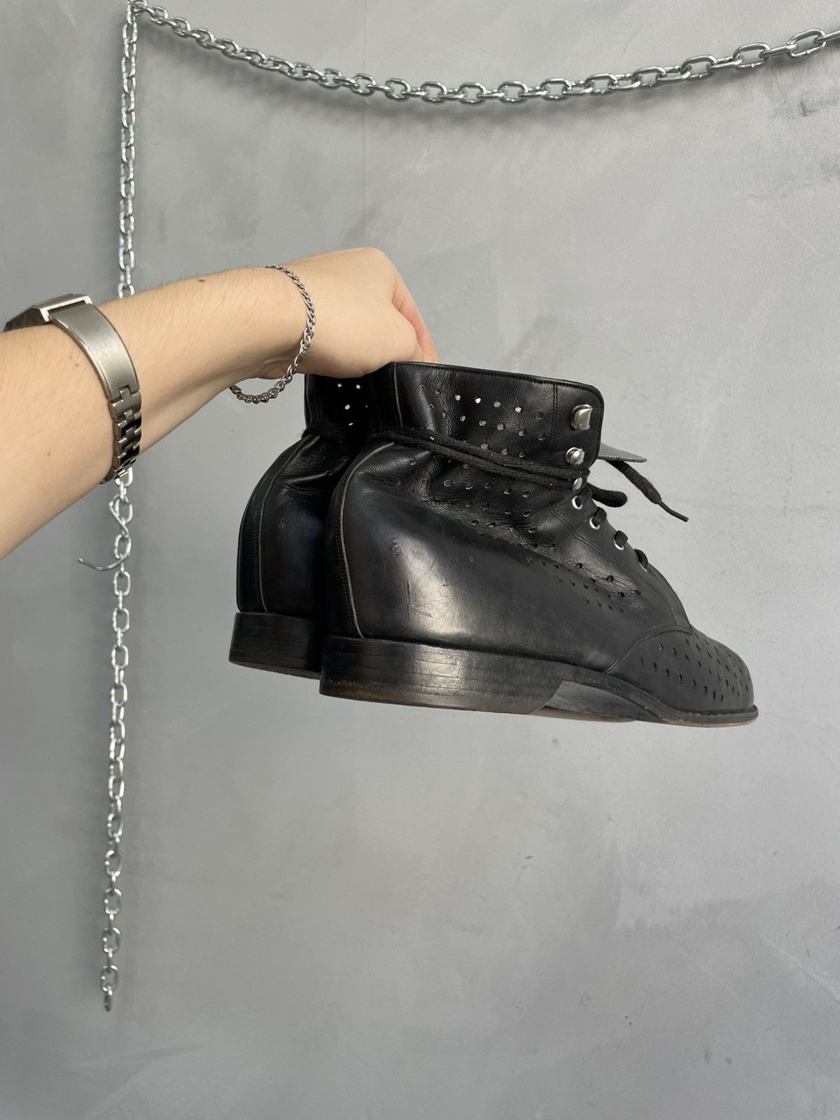 Western Rise Rare military avant garde Guidi style combat leather boots Size US 10 / EU 43 - 3 Thumbnail
