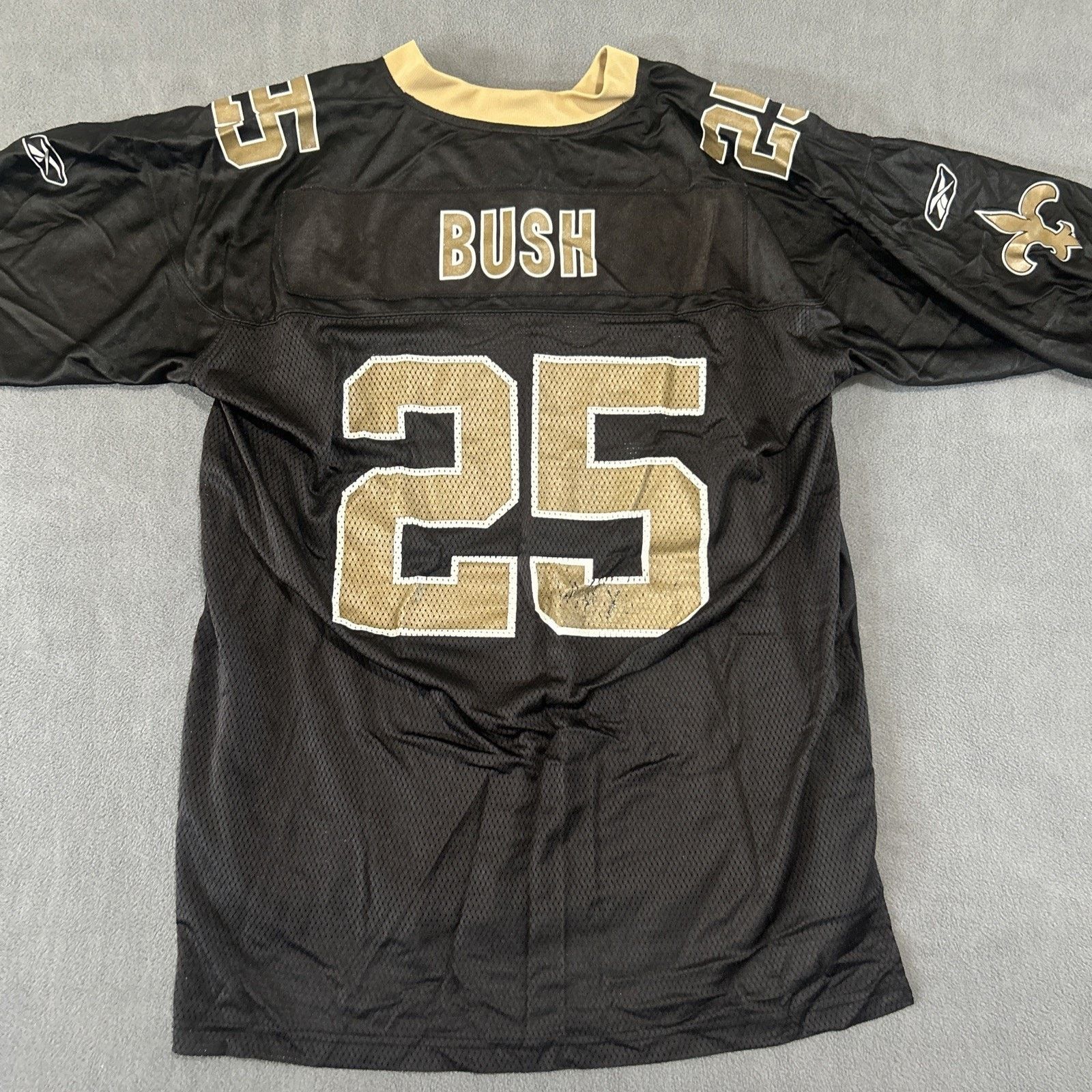 Reebok Reggie Bush New Orleans Saints Black Reebok Jersey Size XL Size US XL / EU 56 / 4 - 2 Thumbnail