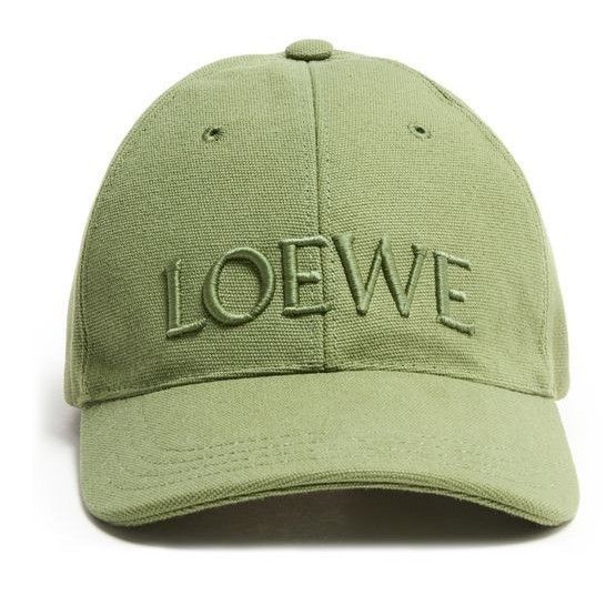 Loewe LOEWE Sage Green Canvas Cap New & Authentic (Men's size:S;) Size ONE SIZE - 2 Thumbnail