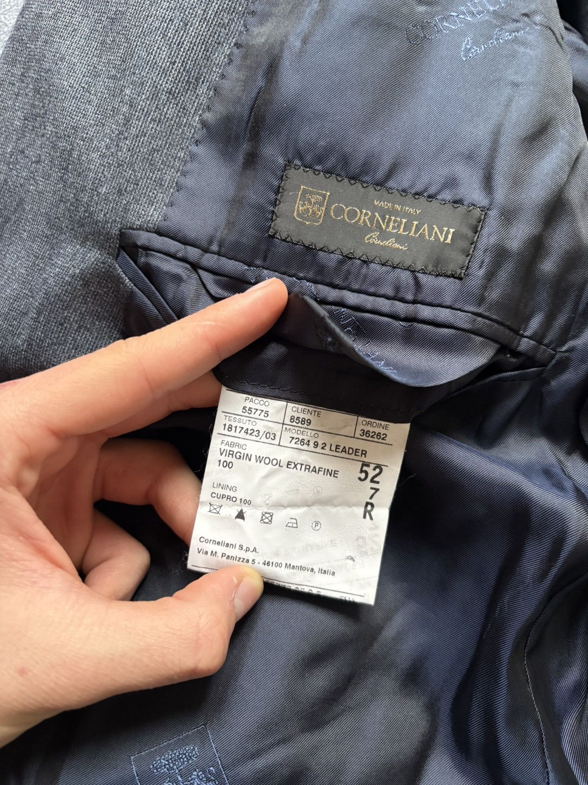 Corneliani Vintage Corneliani Luxury Wool Suit Blazer And Pants Size 52R - 9 Thumbnail