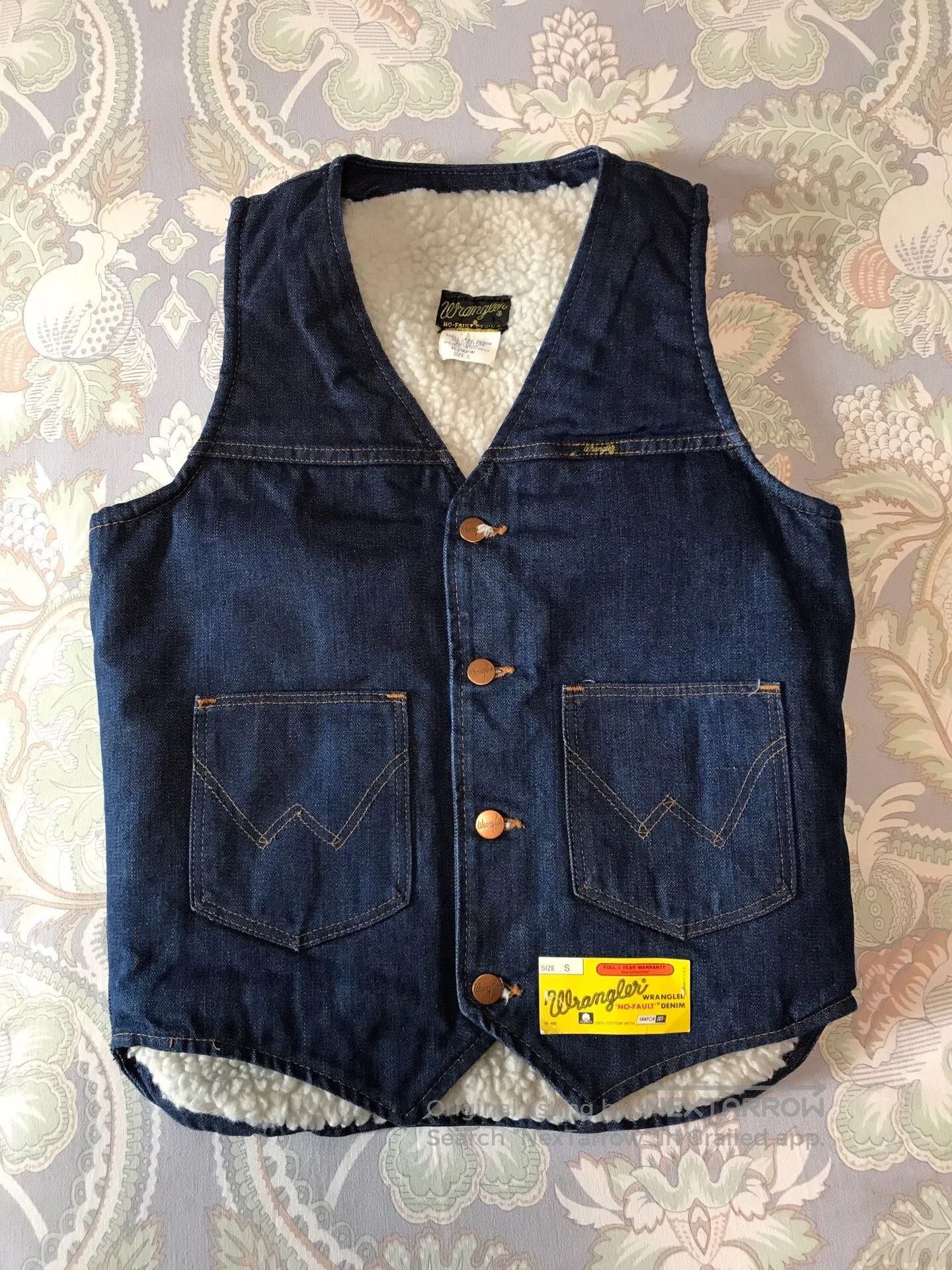 Wrangler 80s Wrangler Sherpa Lined Western Vest. Size US S / EU 44-46 / 1 - 1 Thumbnail