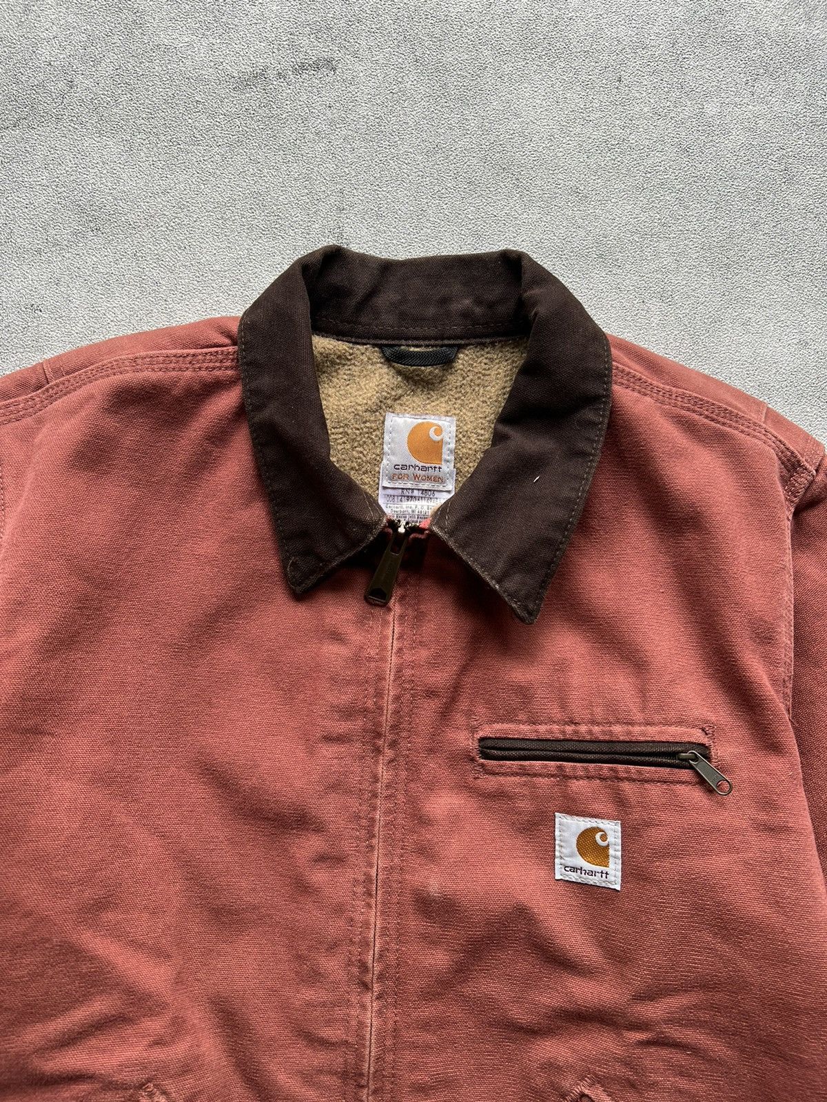 Carhartt × Carhartt Wip × Vintage Carhartt Detroit Jacket WJ097 VRS / Salmon 2008 Size S / US 4 / IT 40 - 4 Thumbnail
