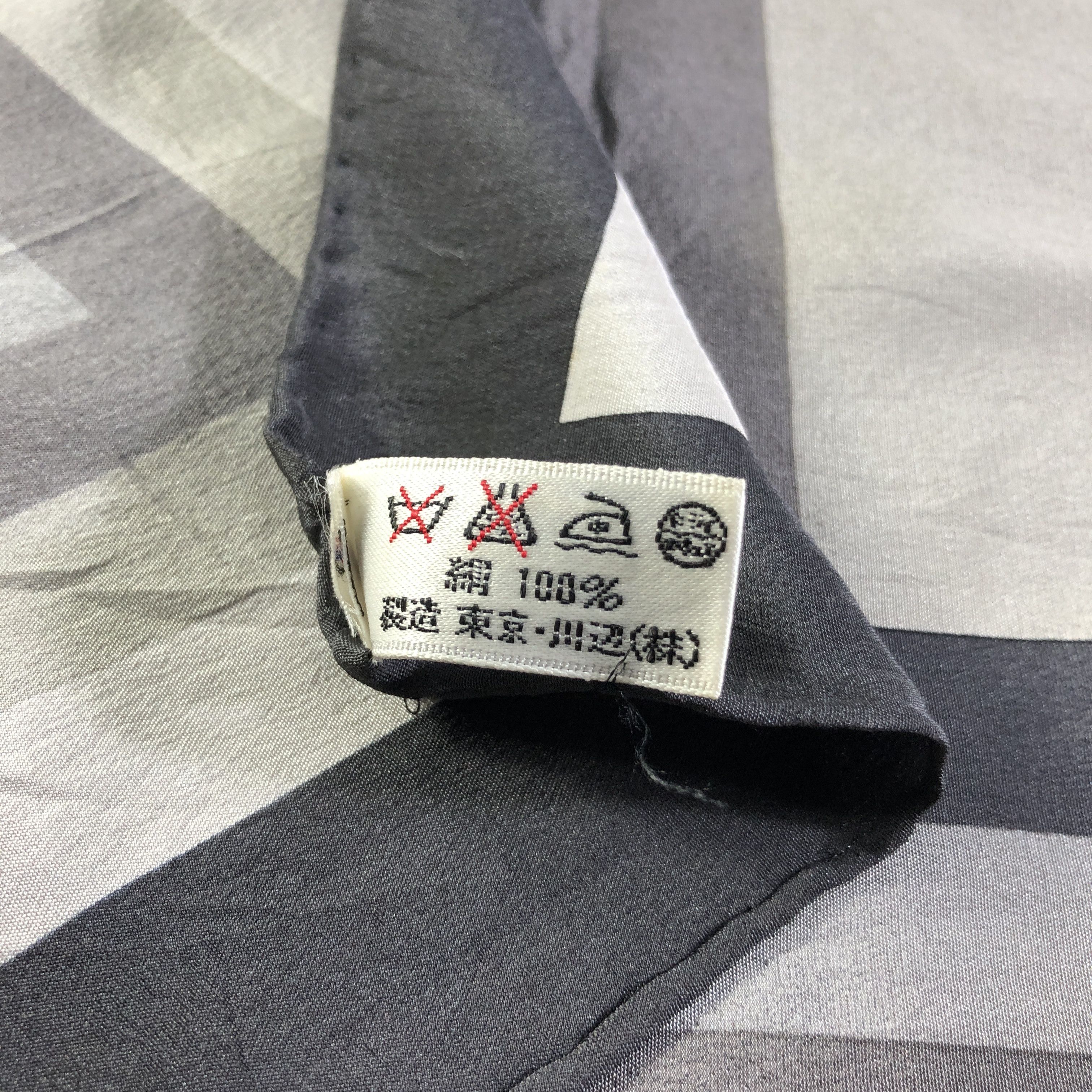 Yves Saint Laurent Yves Saint Laurent Floral Hand Rolled Silk Scarf M1165 Size ONE SIZE - 6 Thumbnail