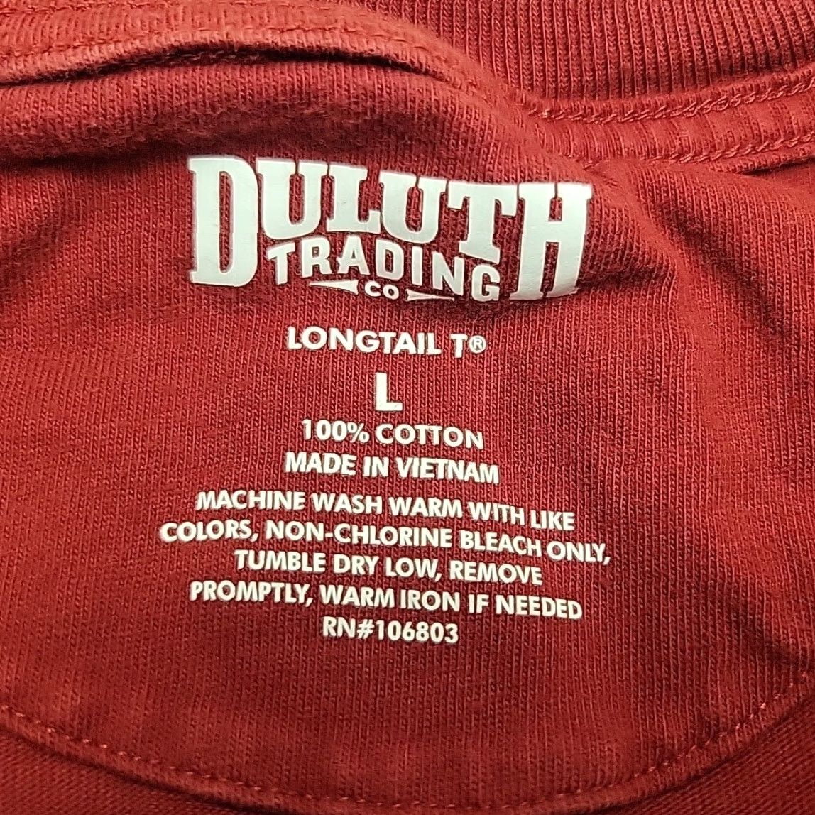 Duluth Trading Company Duluth Trading Co Shirt Mens Large Red Henley Long Sleeve Longtail Cotton Casual Size US L / EU 52-54 / 3 - 3 Thumbnail