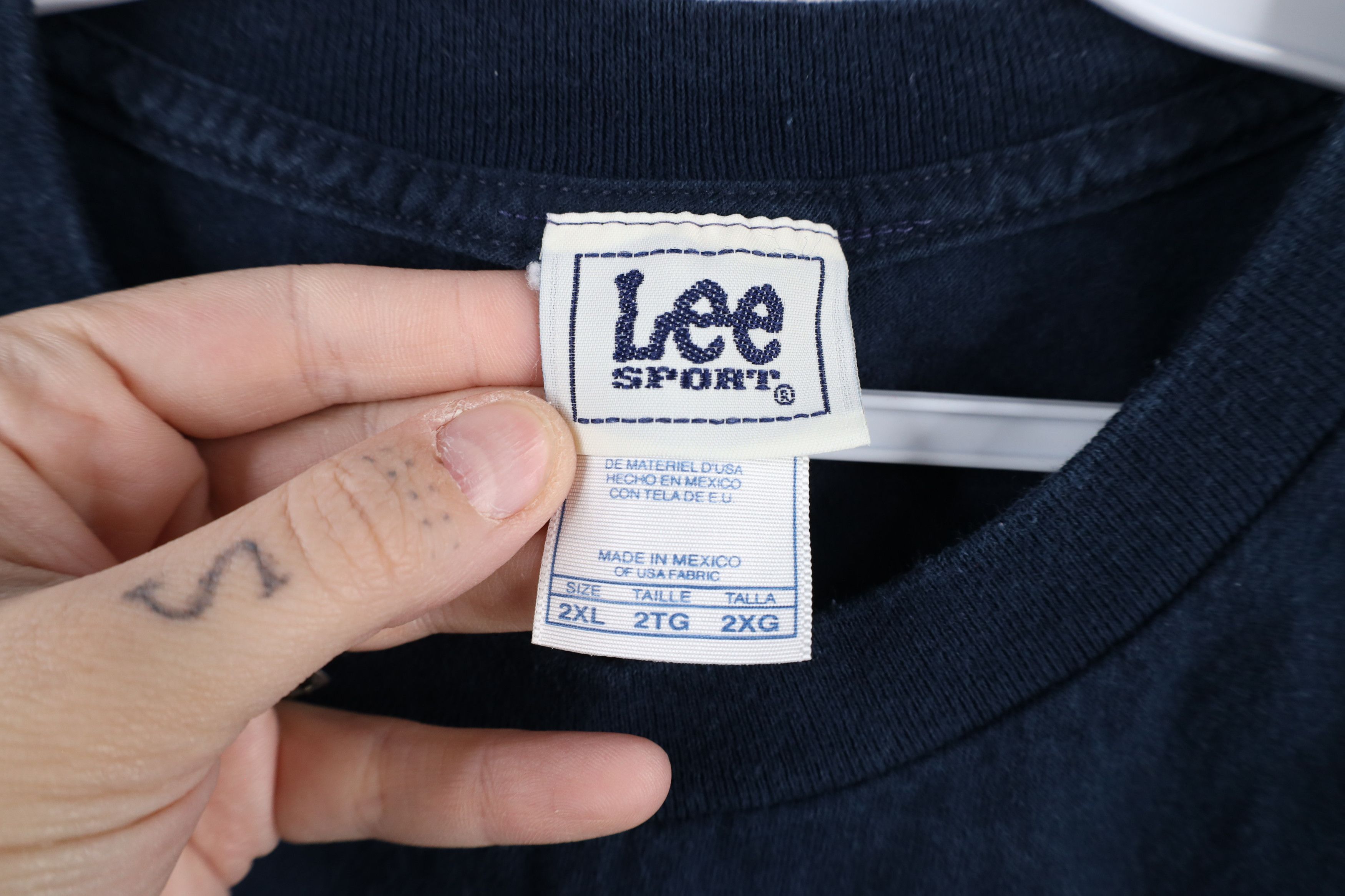 Vintage Vintage Y2K English D Detroit Tigers Baseball T-Shirt Blue Size US XXL / EU 58 / 5 - 7 Thumbnail
