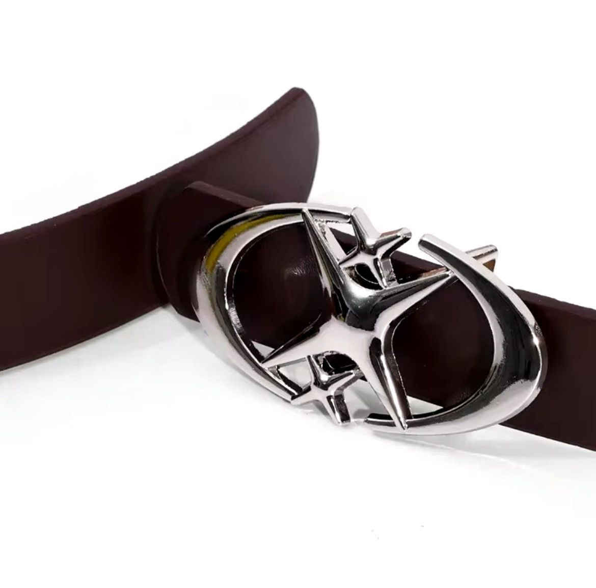Japanese Brand × Vintage Brown Triple Star Belt Size 30 - 2 Thumbnail