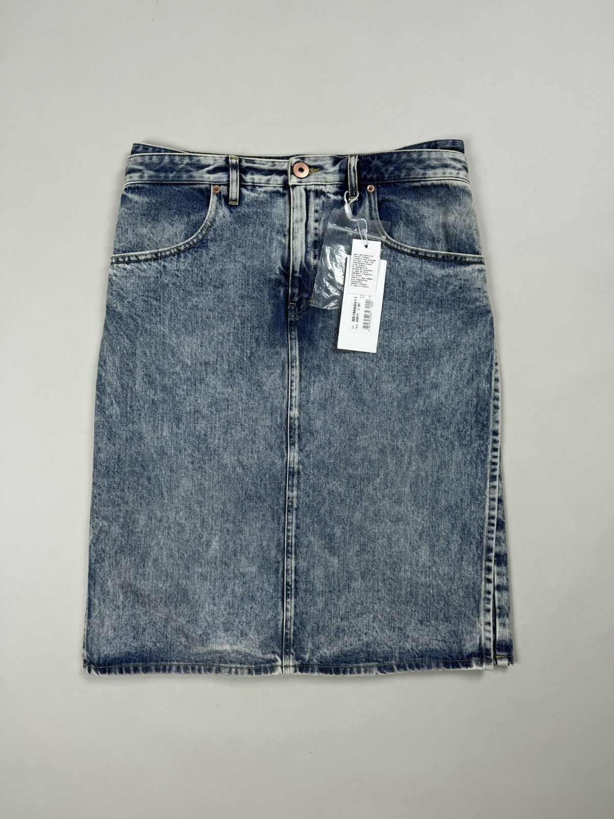 Maison Margiela BNWT! Maison Margiela Ladies Denim Pencil Wrap Midi Skirt Size 28" / US 6 / IT 42 - 1 Thumbnail
