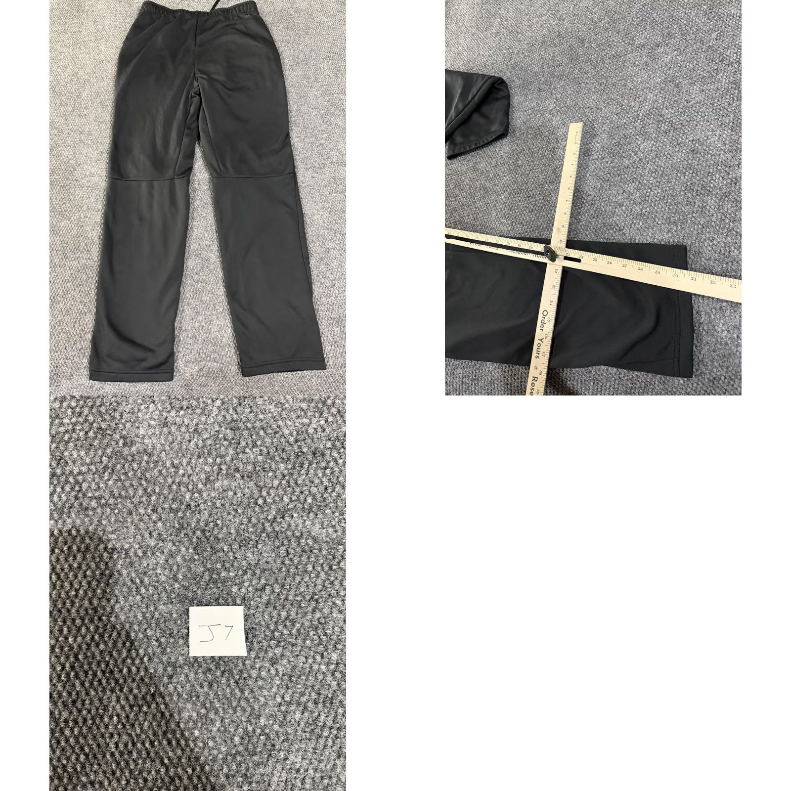 Nike Nike Dri-FIT Pants Mens M Black Track Pants Straight Leg Gym Training Size US 31 - 8 Thumbnail