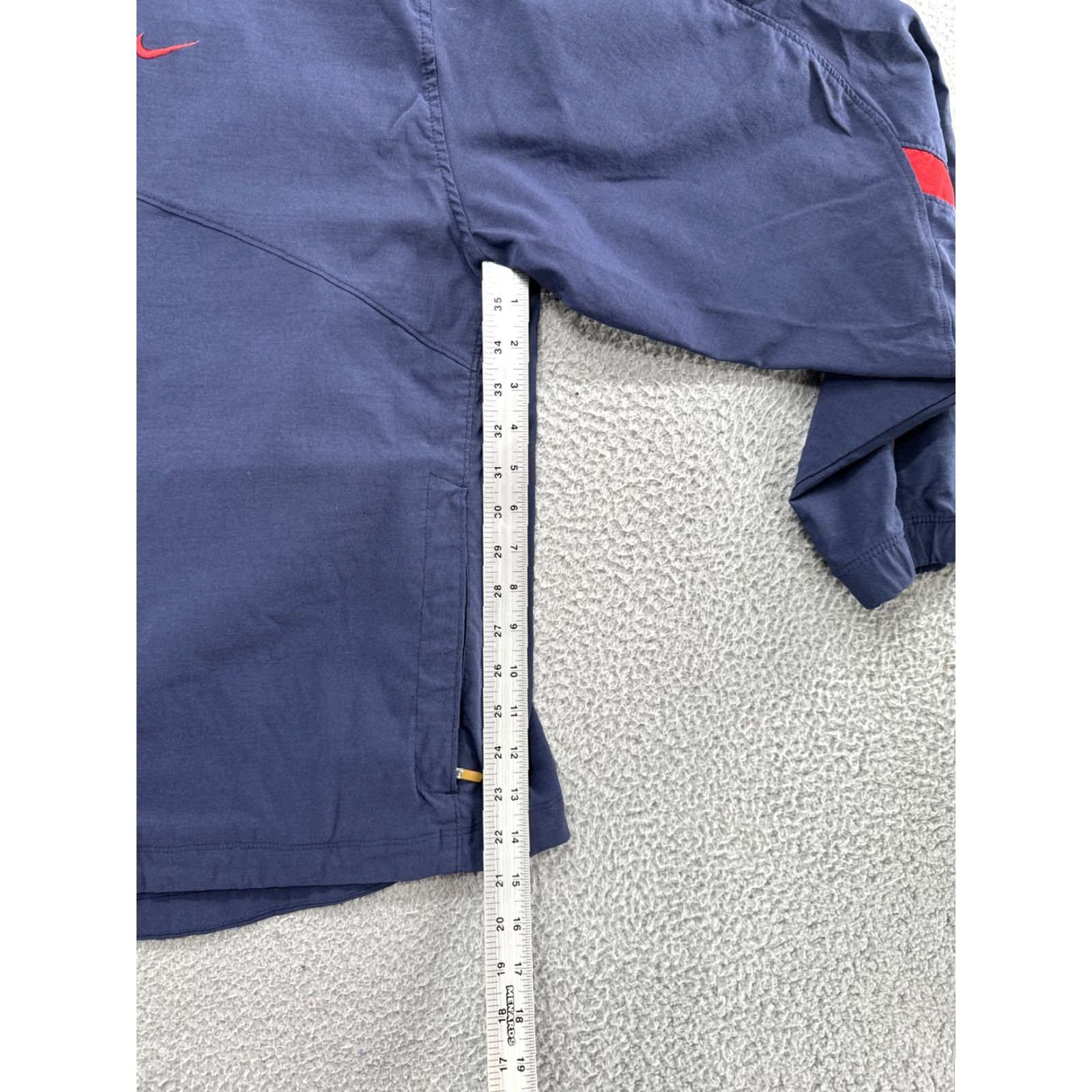 Nike VINTAGE Nike Mens Blue Zip Up Embroidered Windbreaker Y2K Silver Tag Size 2XL Jacket Windbreaker Logo Pockets Full Zip Casual Running & Jogging Men Size US XXL / EU 58 / 5 - 5 Thumbnail