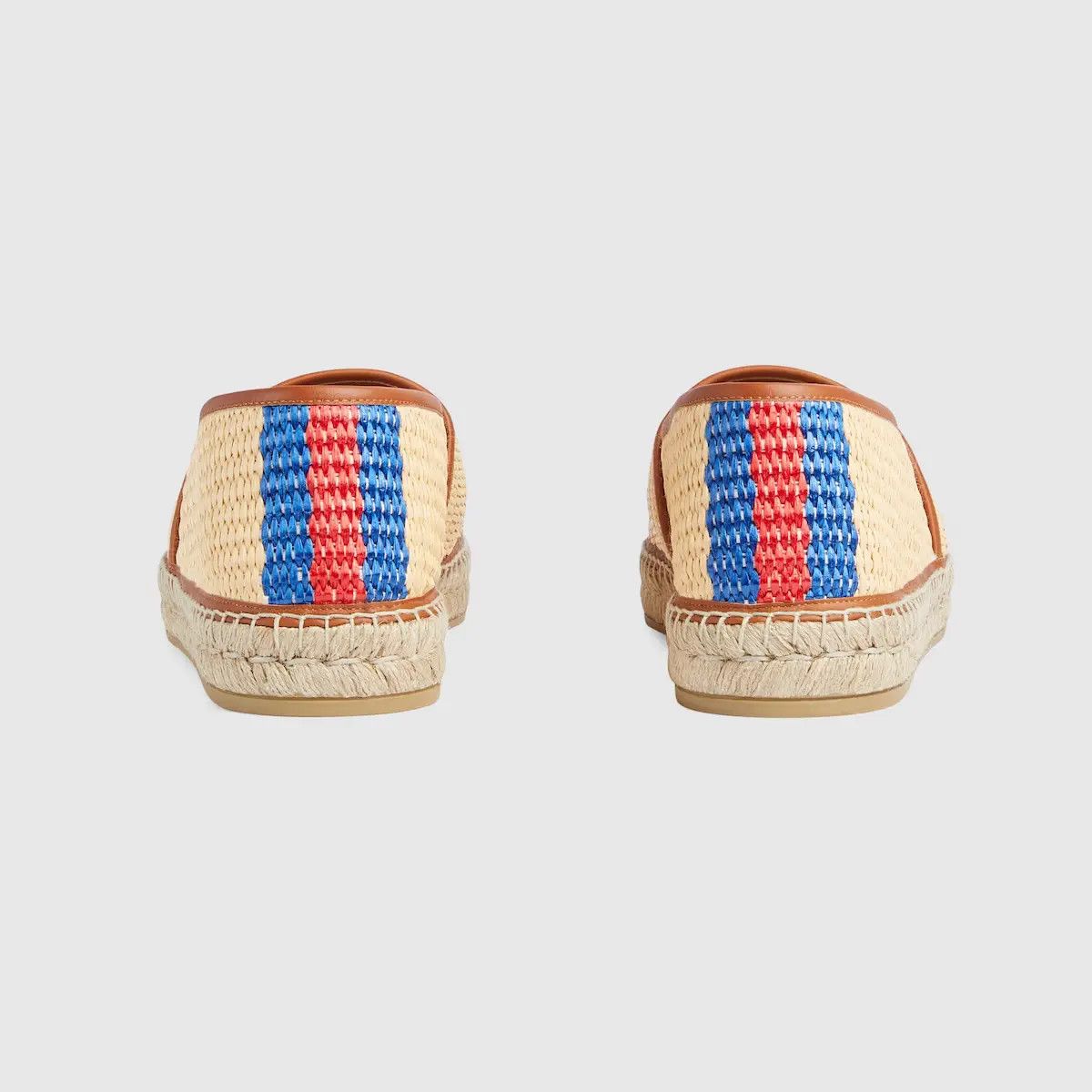 Gucci o1s1wg110425 Interlocking G Raffia Espadrilles in Multicolor Size US 8.5 / EU 41-42 - 2 Thumbnail