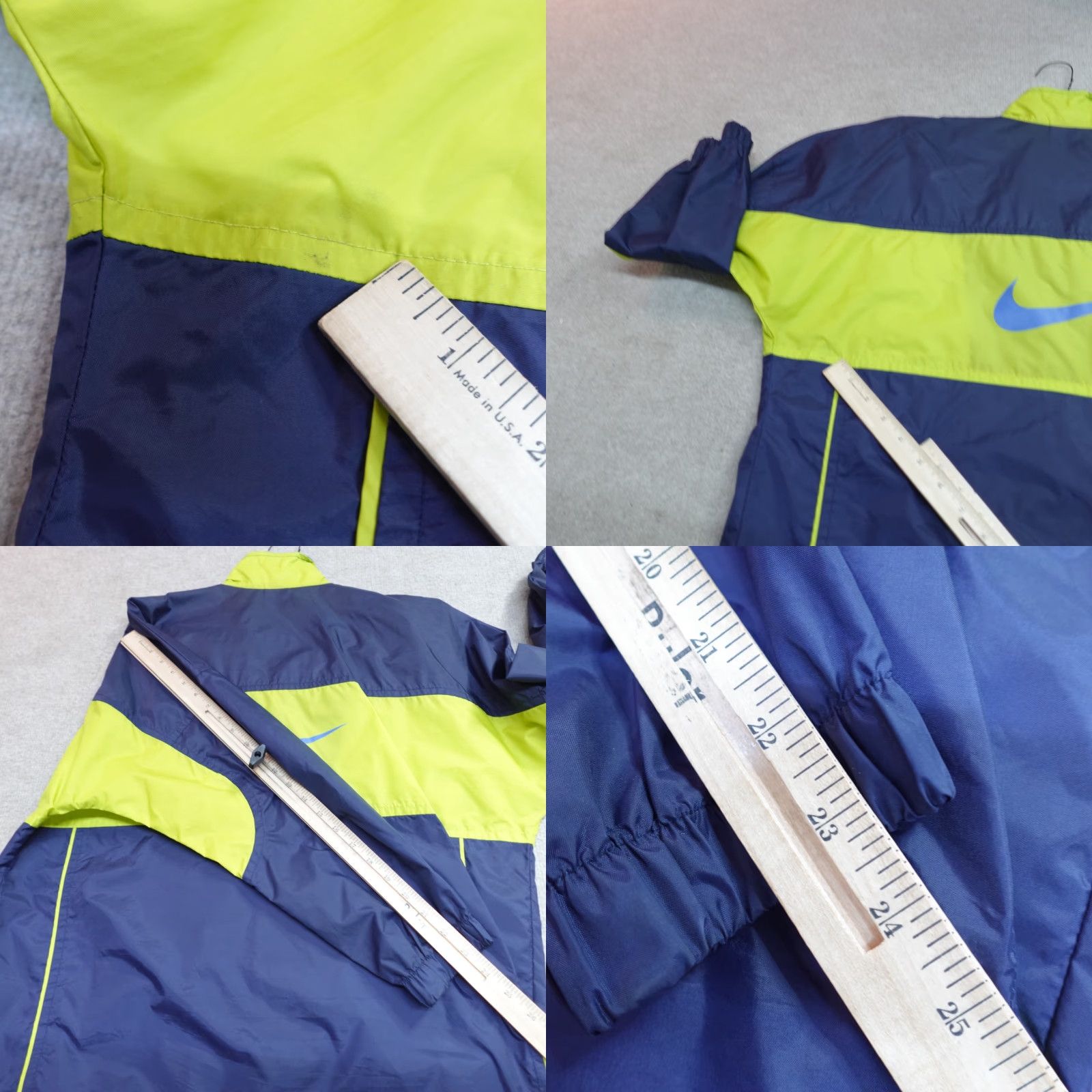Nike VINTAGE Nike Jacket XL Blue Yellow Full Zip Windbreaker Gray Tag Mens Size US XL / EU 56 / 4 - 8 Thumbnail