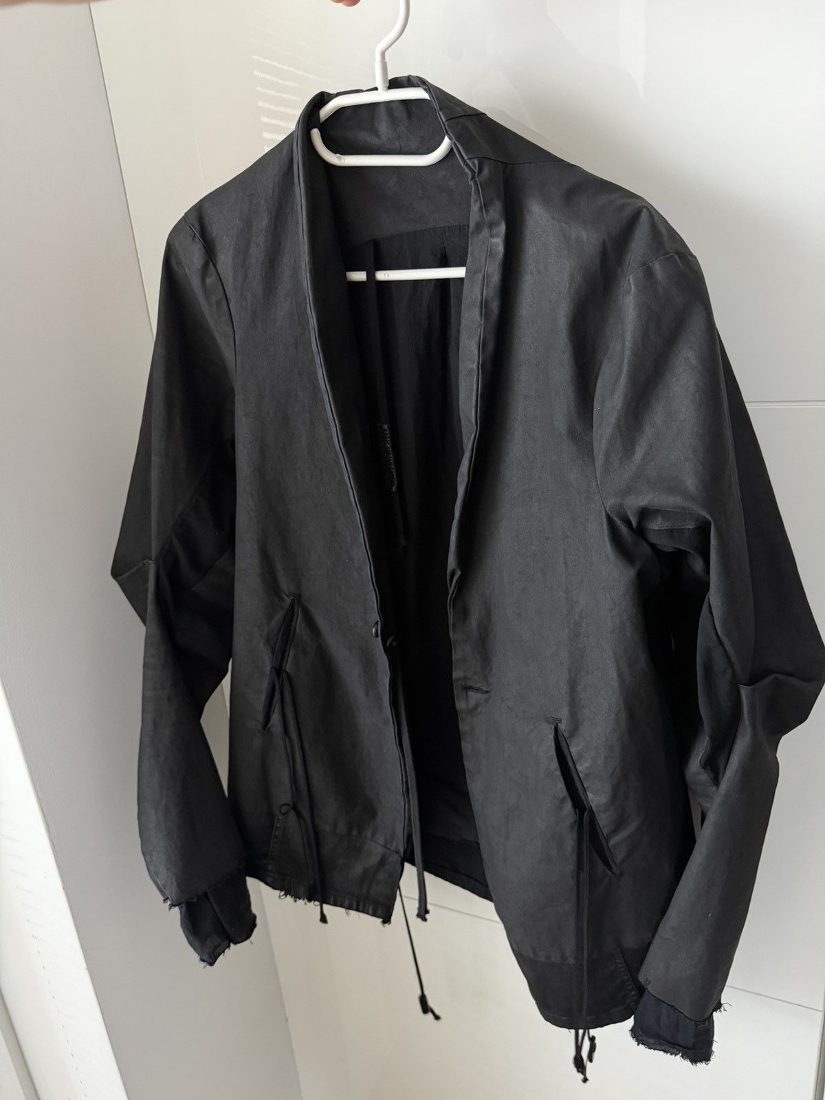 Boris Bidjan Saberi Boris Bidjan Saberi AW09-10 JP2 Waxed Perforated Lamb JCKT Size US M / EU 48-50 / 2 - 2 Thumbnail