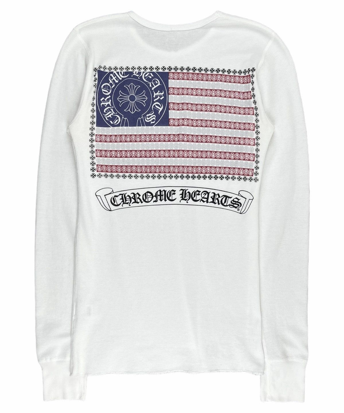 Chrome Hearts Chrome Hearts USA American Flag Thermal Longsleeve