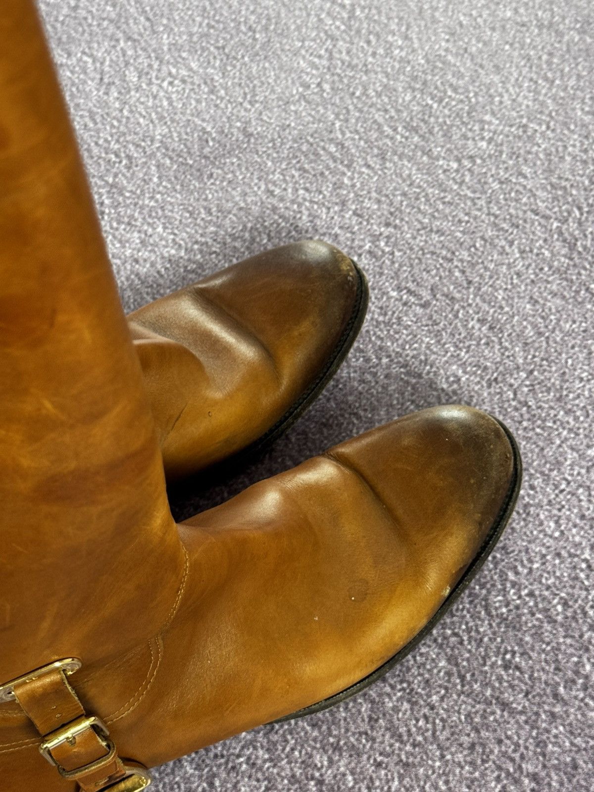 Ralph Lauren Vintage Ralph Lauren Luxury Leather Distressed 90s Boots Size US 10 / IT 40 - 15 Thumbnail