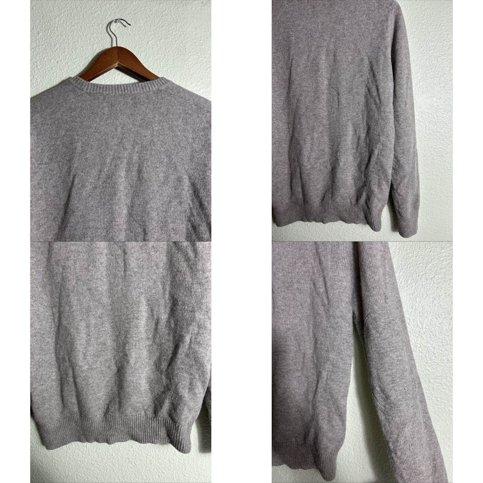 J.Crew J. Crew Slim Merino Wool Blend Crew Neck Sweater Size Small Beige Mens Pullover Crew Neck E0506 Style Slim Knit Size US S / EU 44-46 / 1 - 9 Thumbnail