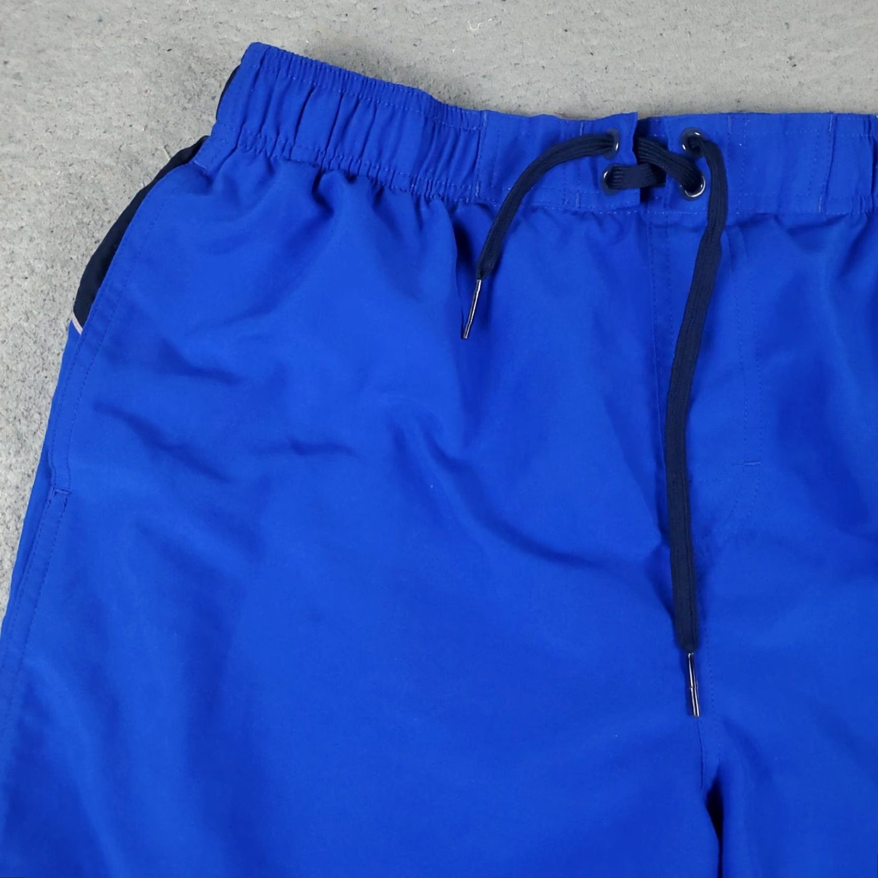 Nike Nike Shorts Bottom Mens Large Blue Swoosh Lace Tie Beach Trunks Size US 33 - 2 Thumbnail