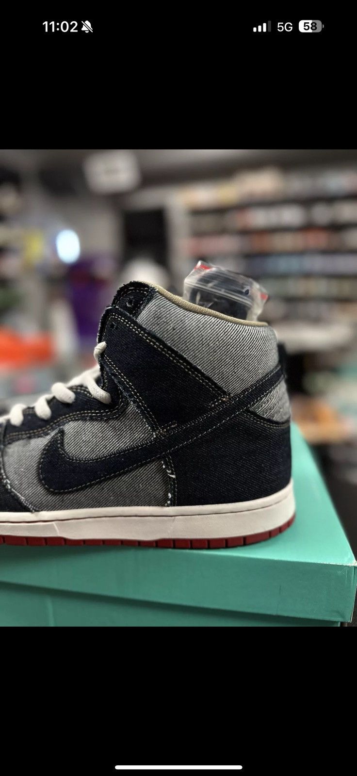 Nike Size 11 - Nike Reese Forbes x SB Dunk High Denim (881758-441 Size US 11 / EU 44 - 3 Thumbnail