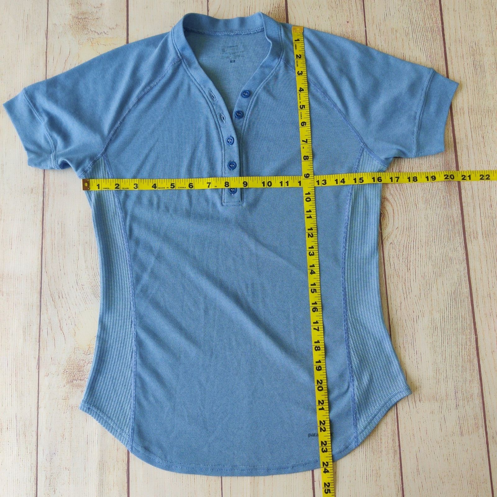 Patagonia Patagonia blue waffle knit henley short sleeve shirt sz M Size M / US 6-8 / IT 42-44 - 7 Thumbnail