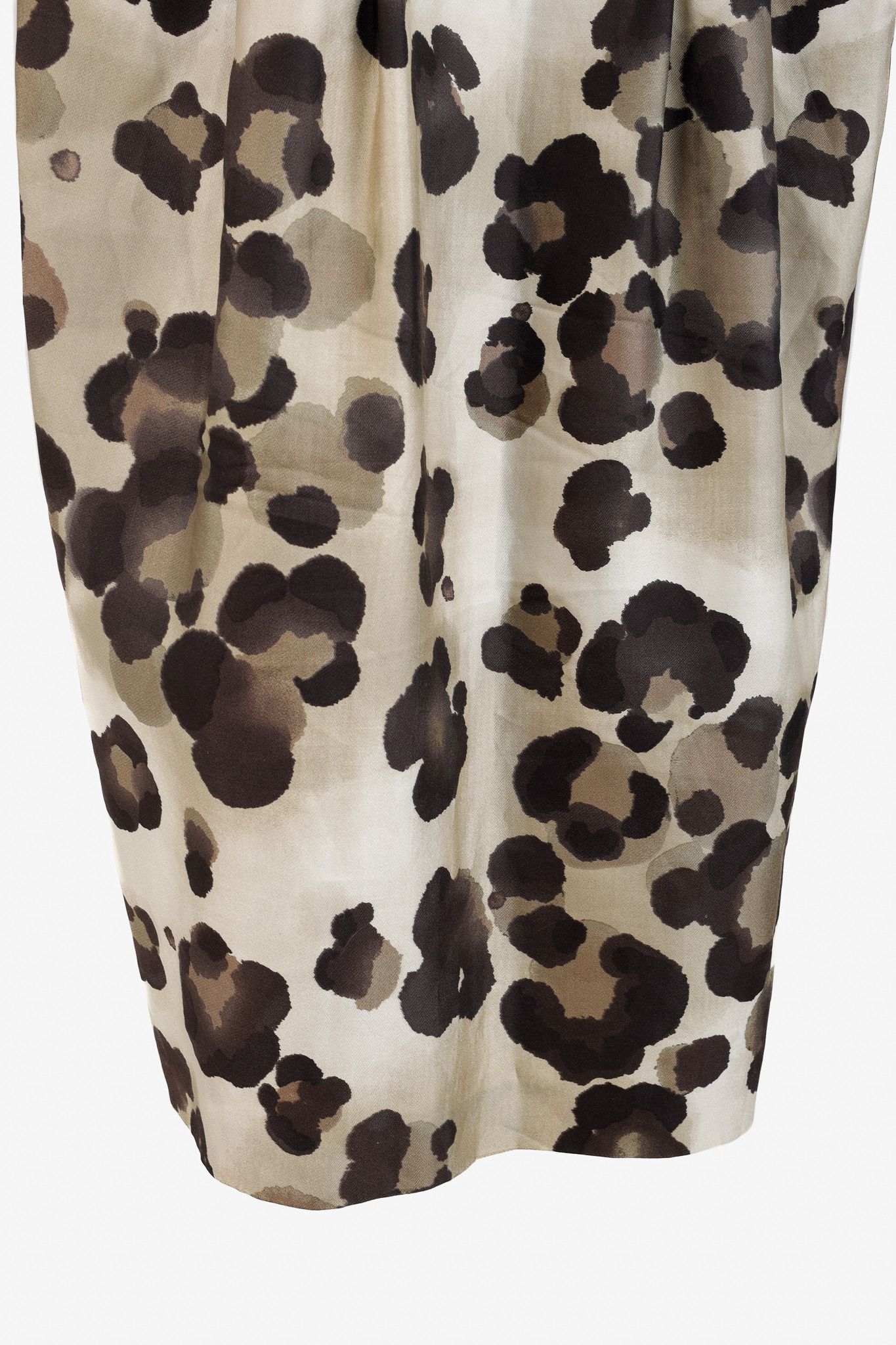 Moschino Moschino Cheap and Chic Leopard Silk & Cotton Dress Size L / US 10 / IT 46 - 6 Thumbnail