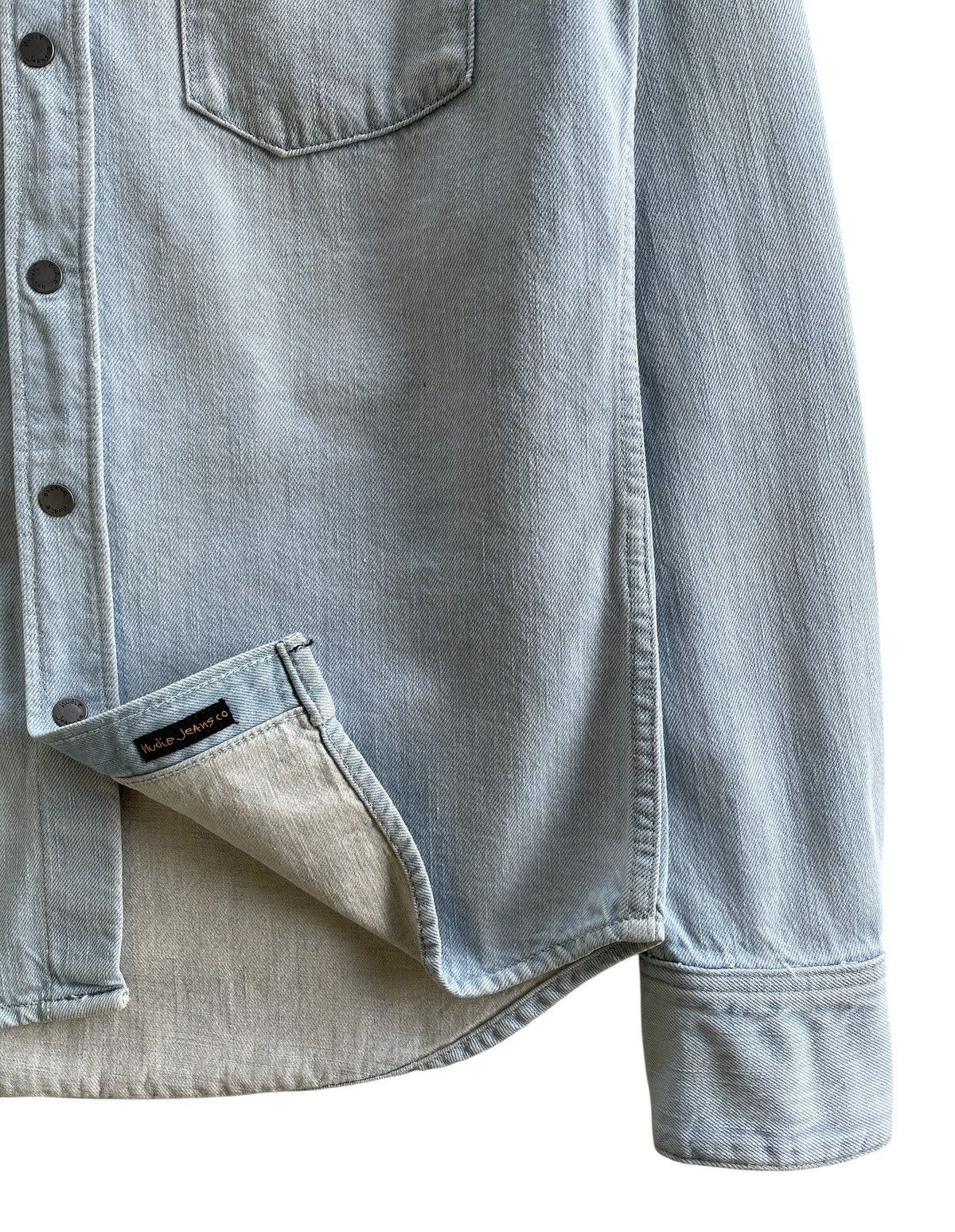 Nudie Jeans Nudie Jonis Ocean Waves Denim Shirt Size US S / EU 44-46 / 1 - 6 Thumbnail