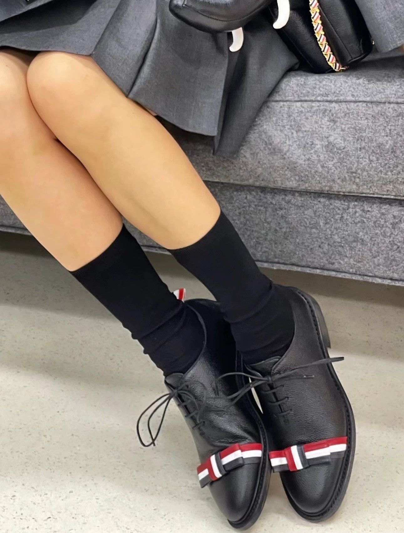 Thom Browne Thom Browne Women's Black Bow Detail Dress Shoes 37 Size US 6.5 / IT 36.5 - 8 Thumbnail