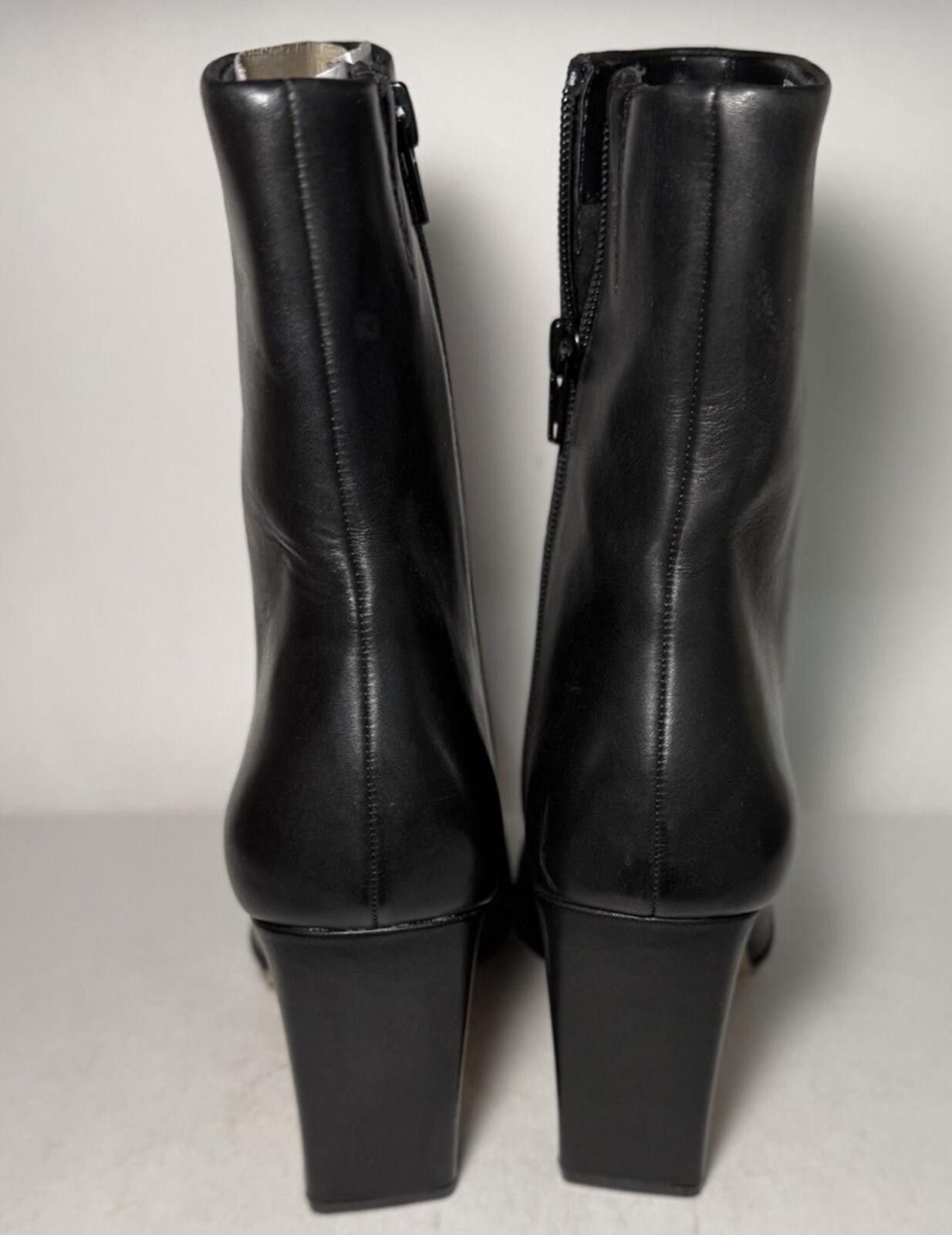 Steve Madden STEVE MADDEN Lyle Boot Leather Zipper Cow Hair Block Heel Size US 9.5 / IT 39.5 - 4 Thumbnail