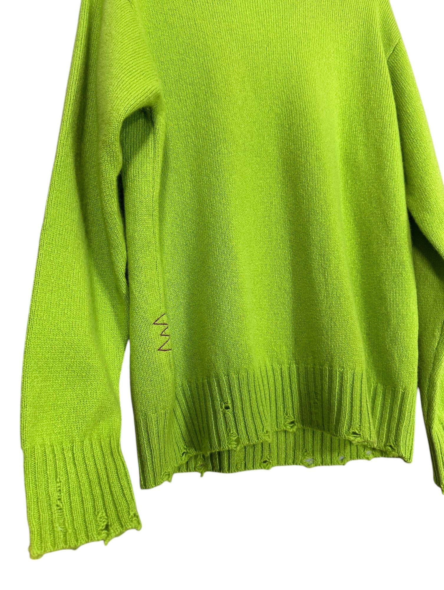 Designer Amaranto Green Wool Sweater Size XL / US 12-14 / IT 48-50 - 2 Thumbnail