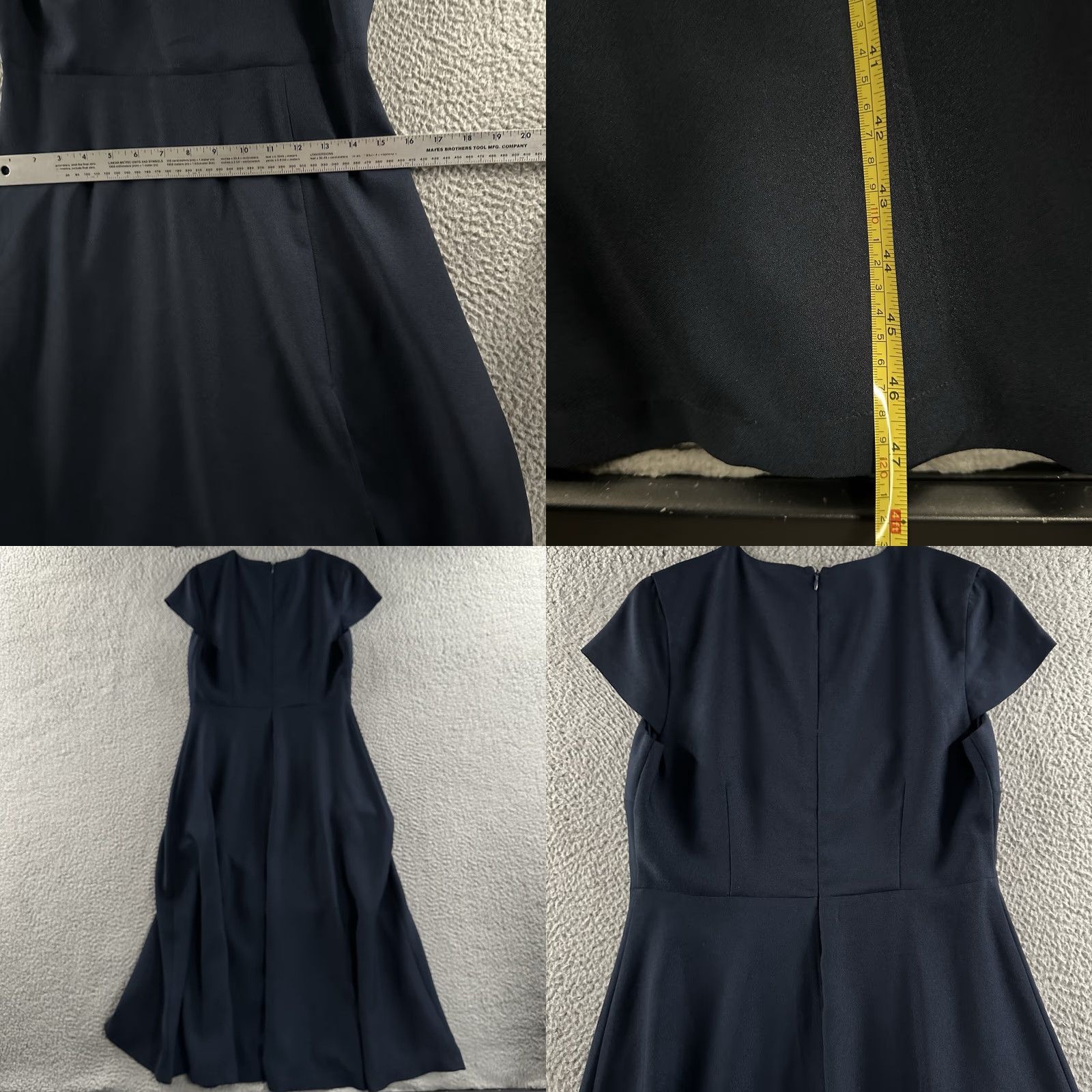 Vintage Alexia Admor Womens Dress Blue Size 6 Lily Midi Polyester Blend Sheath Short Sleeve Zip Dresses 6 Womens Blue Midi 90s? Size M / US 6-8 / IT 42-44 - 8 Thumbnail