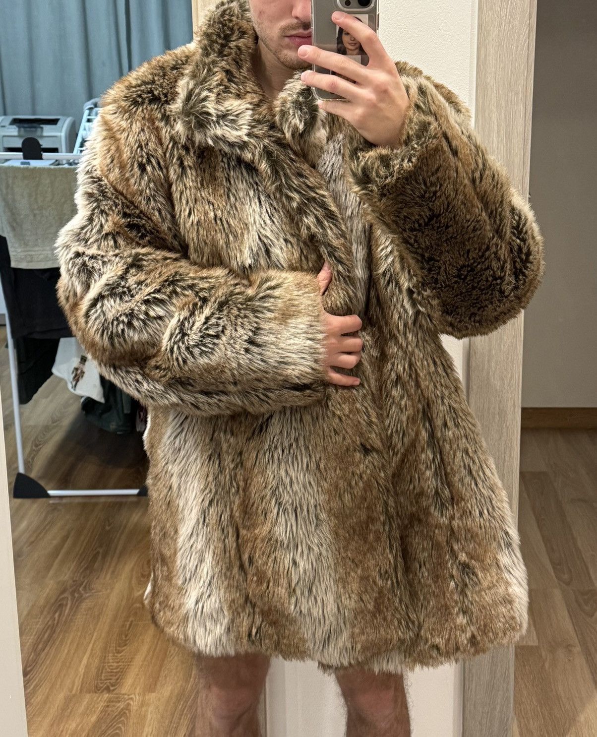 Le Grande Bleu (L.G.B.) Vintage Faux Fur coat avant garde if6was9 l.g.b. hysteric 00 Size L / US 10 / IT 46 - 9 Thumbnail