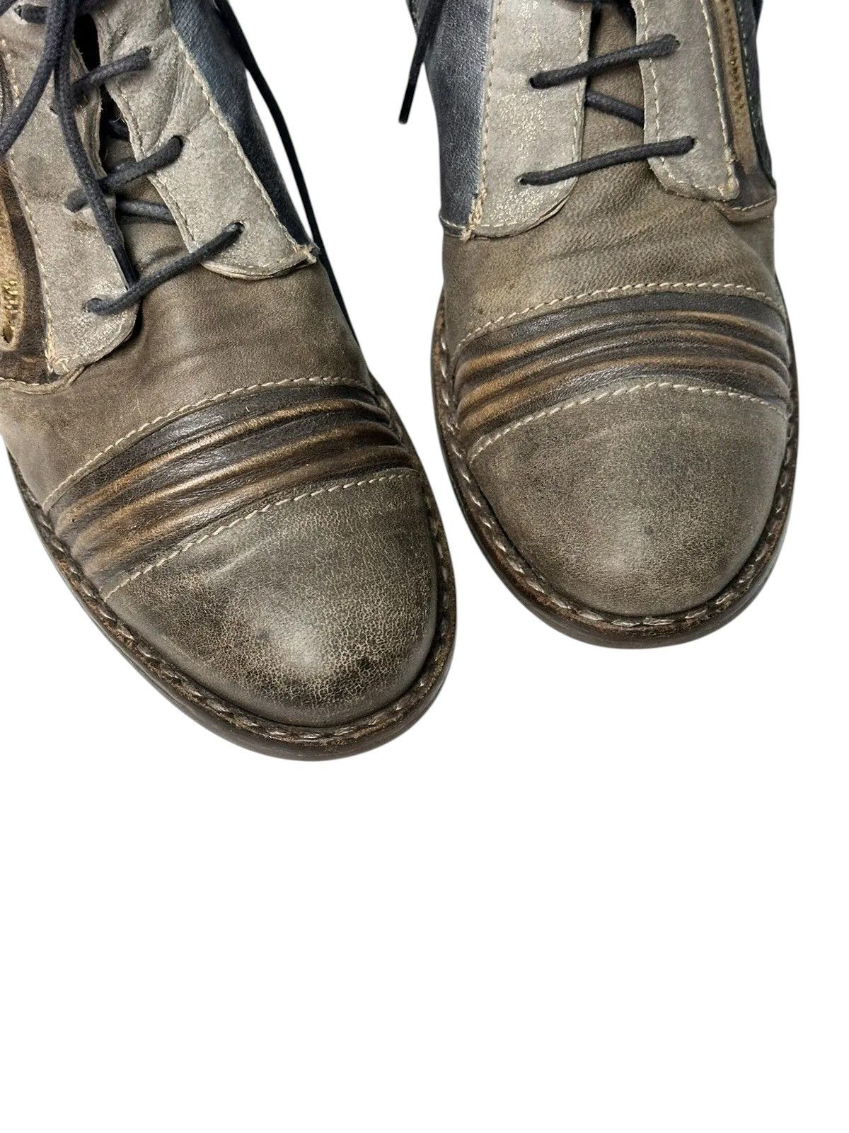 Leather Vintage Metal Zip Italy Leather Mens Boots AS 98 Style Size US 9 / IT 39 - 8 Thumbnail