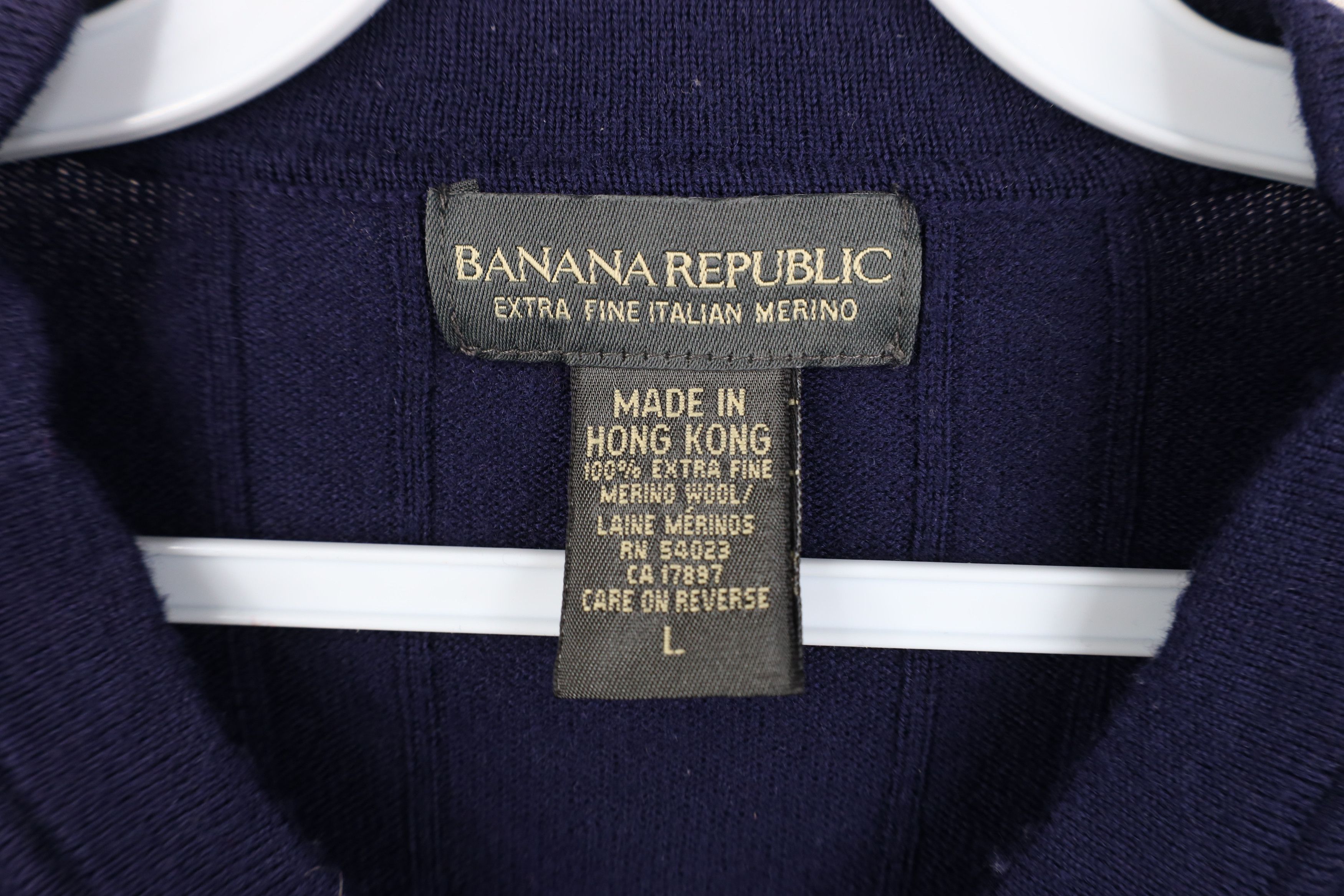 Banana Republic Vintage Y2K 2000 Banana Republic Merino Wool Ribbed Sweater Size US L / EU 52-54 / 3 - 4 Thumbnail