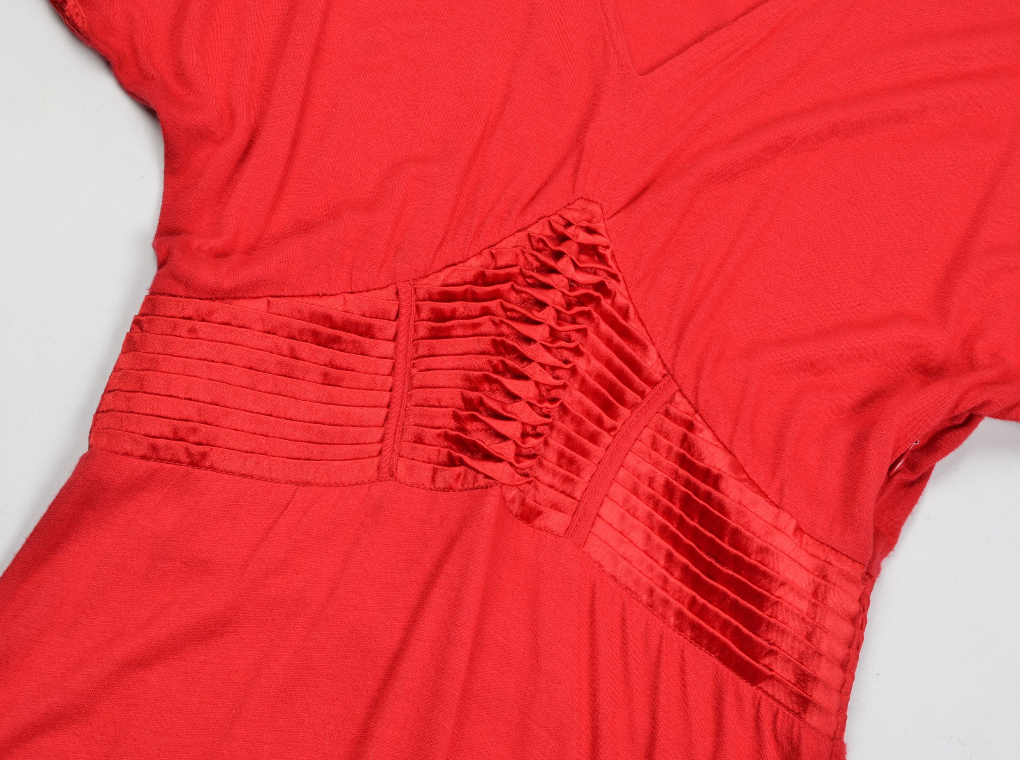 Miss Sixty × Vintage Miss Sixty Y2K Deep V-Neck Batwing Sleeves Mini Dress Size XS / US 0-2 / IT 36-38 - 6 Thumbnail