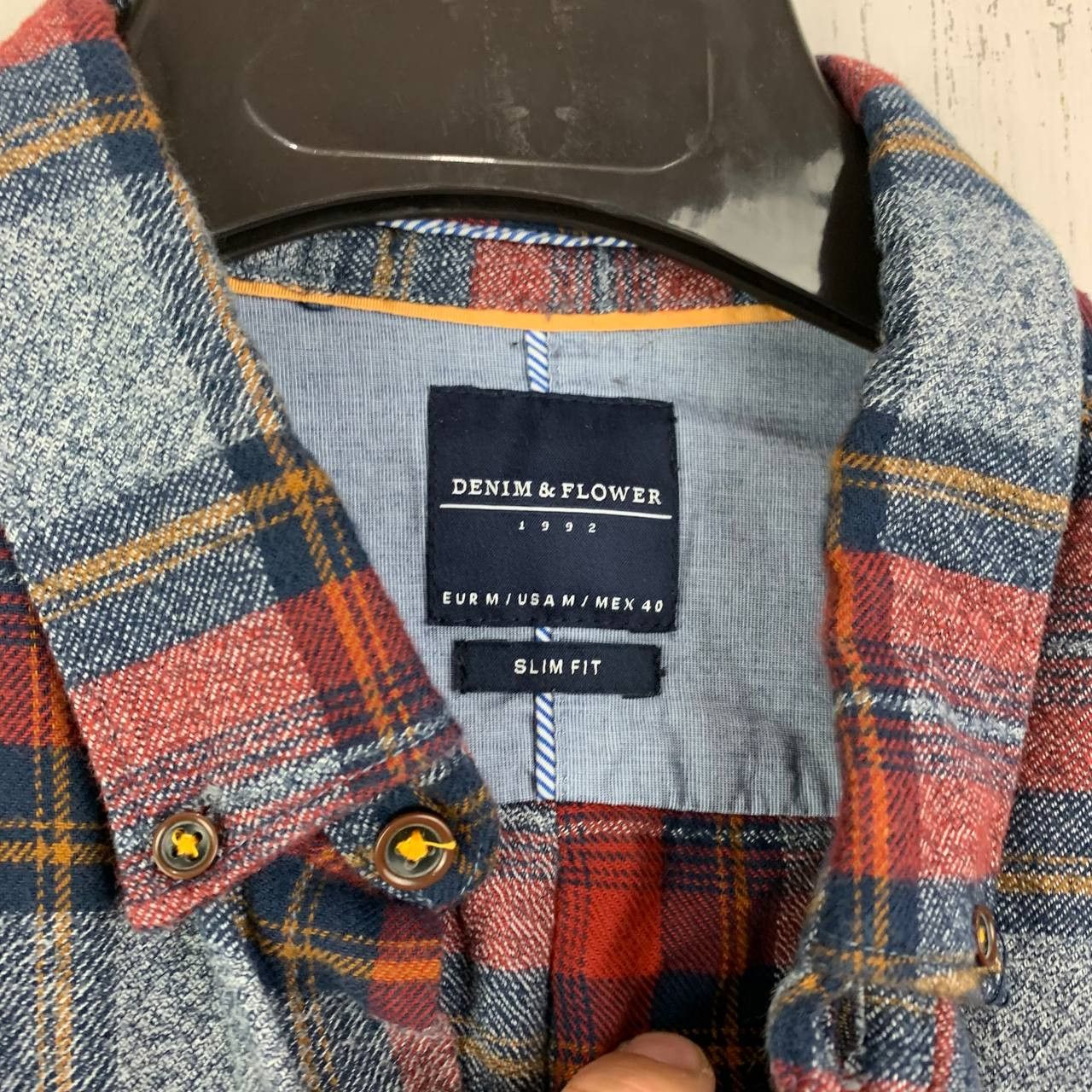 Other Denim & Flower Medium Plaid Long Sleeve Button Down Shirt Size US M / EU 48-50 / 2 - 5 Thumbnail