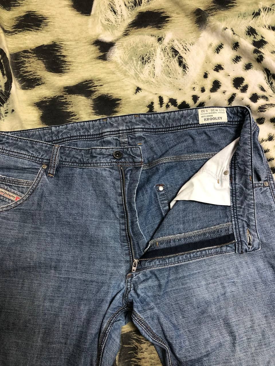 Diesel KROOLEY DIESEL Logo Y2K Jeans Streetwear denim pants Size US 36 / EU 52 - 5 Thumbnail