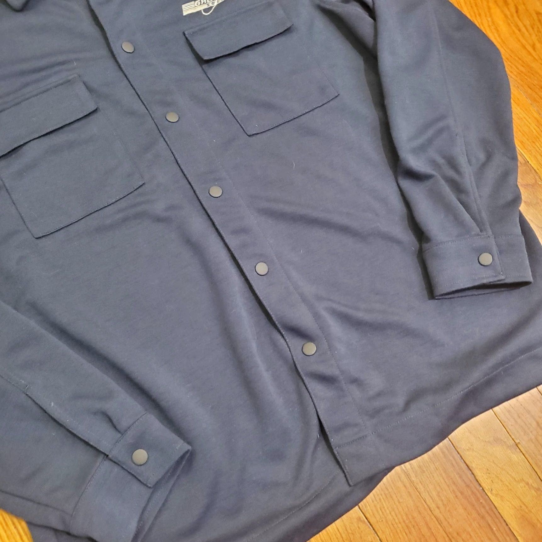 Vintage Mercer+Mettle Jacket Mens 2XL Blue Snap Front Shirt Jacket Galaxy Home Workwear Size US XXL / EU 58 / 5 - 4 Thumbnail