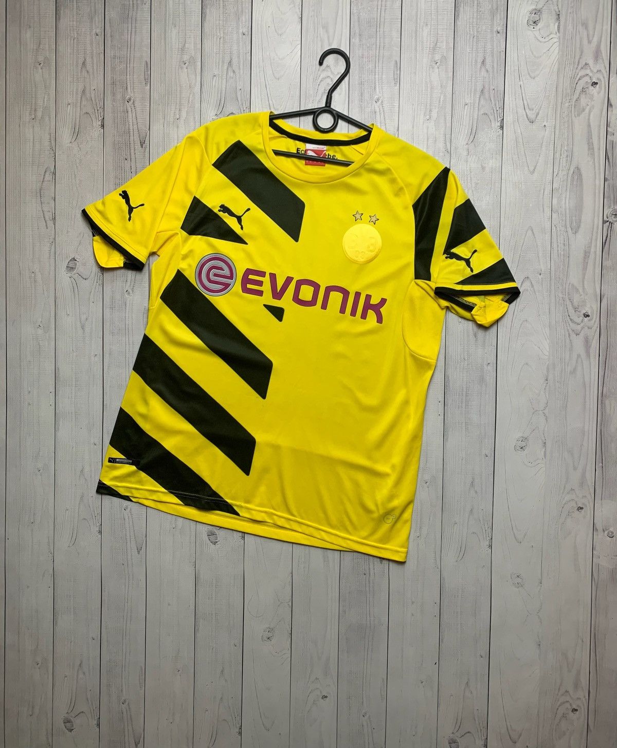 Puma × Vintage Vintage yellow Borussia Dortmund soccer jersey 15 Hummels M Size US M / EU 48-50 / 2 - 2 Thumbnail