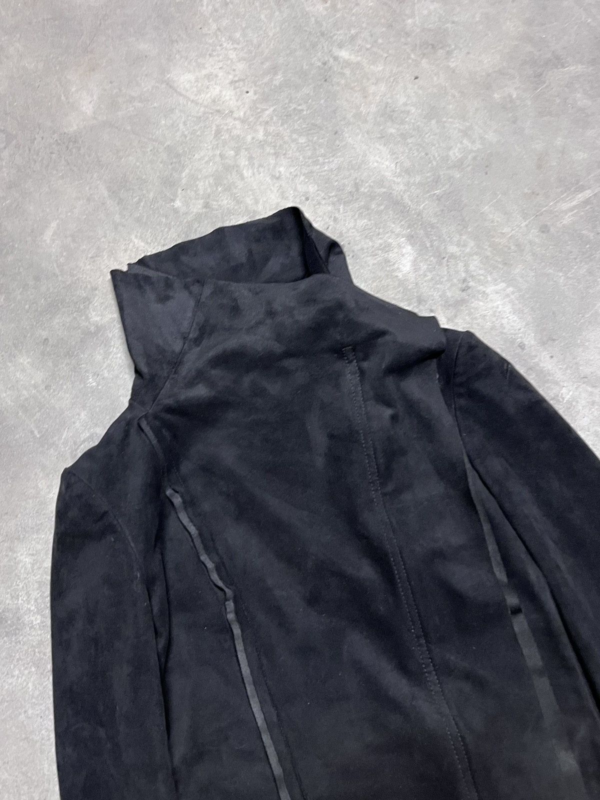 Japanese Brand Asymmetrical Zip Cropped Avant Garde Rick Japanese Jacket Size S / US 4 / IT 40 - 4 Thumbnail